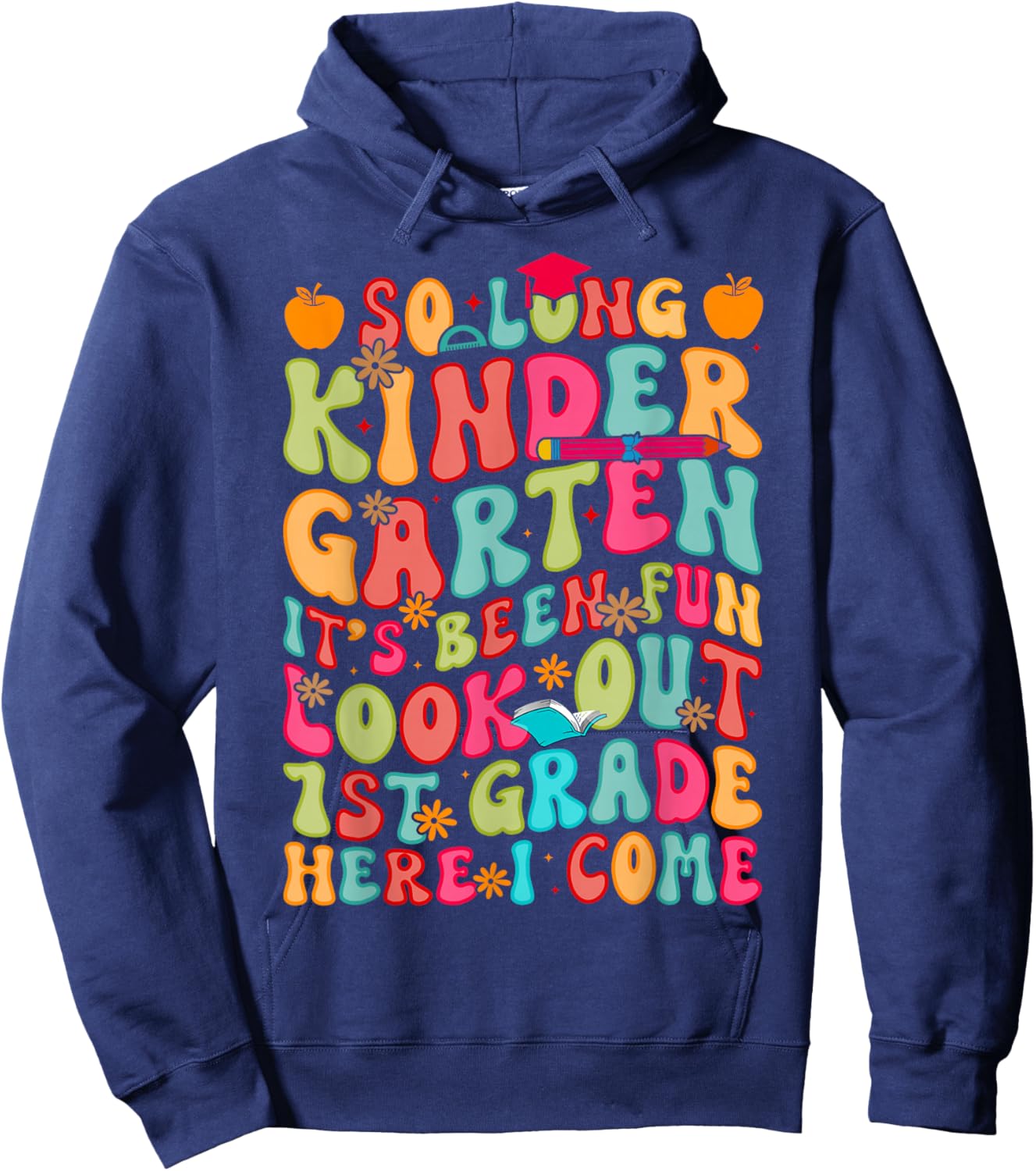 Kindergarten Graduation Graduate Kids Boys Girls Hoodie - Hoodie | Navy