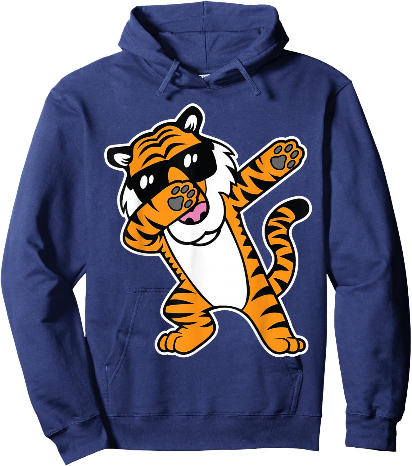 Dabbing Tiger Funny Cool Dancing Big Cat Dab Shirt Hoodie - Hoodie | Navy