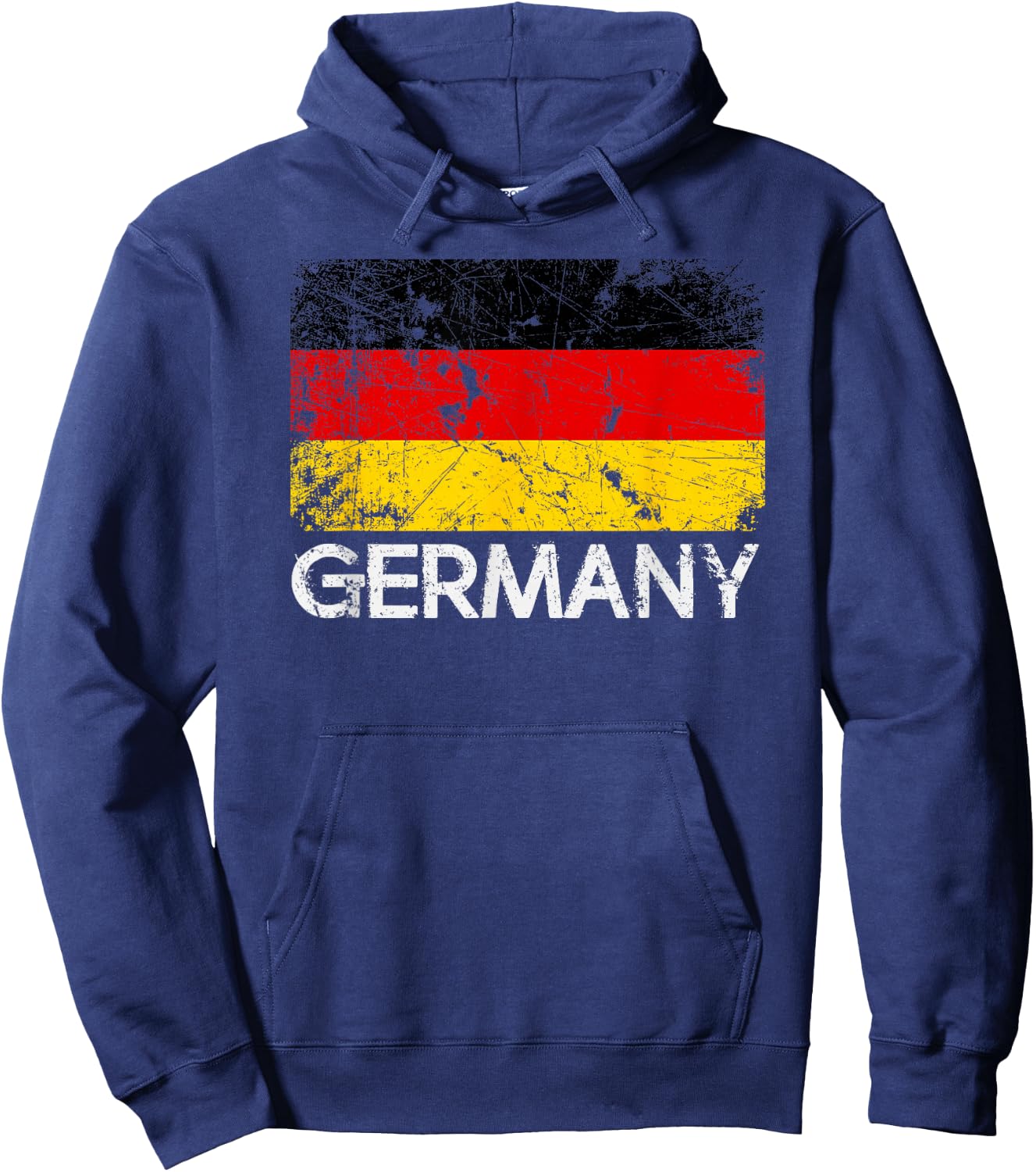 German Flag | Vintage Made In Germany Gift Hoodie - Hoodie | Navy
