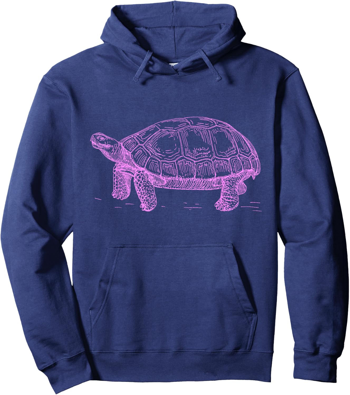 Fun Vintage Pink Tortoise Funny Tortoise T Shirt Hoodie - Hoodie | Navy