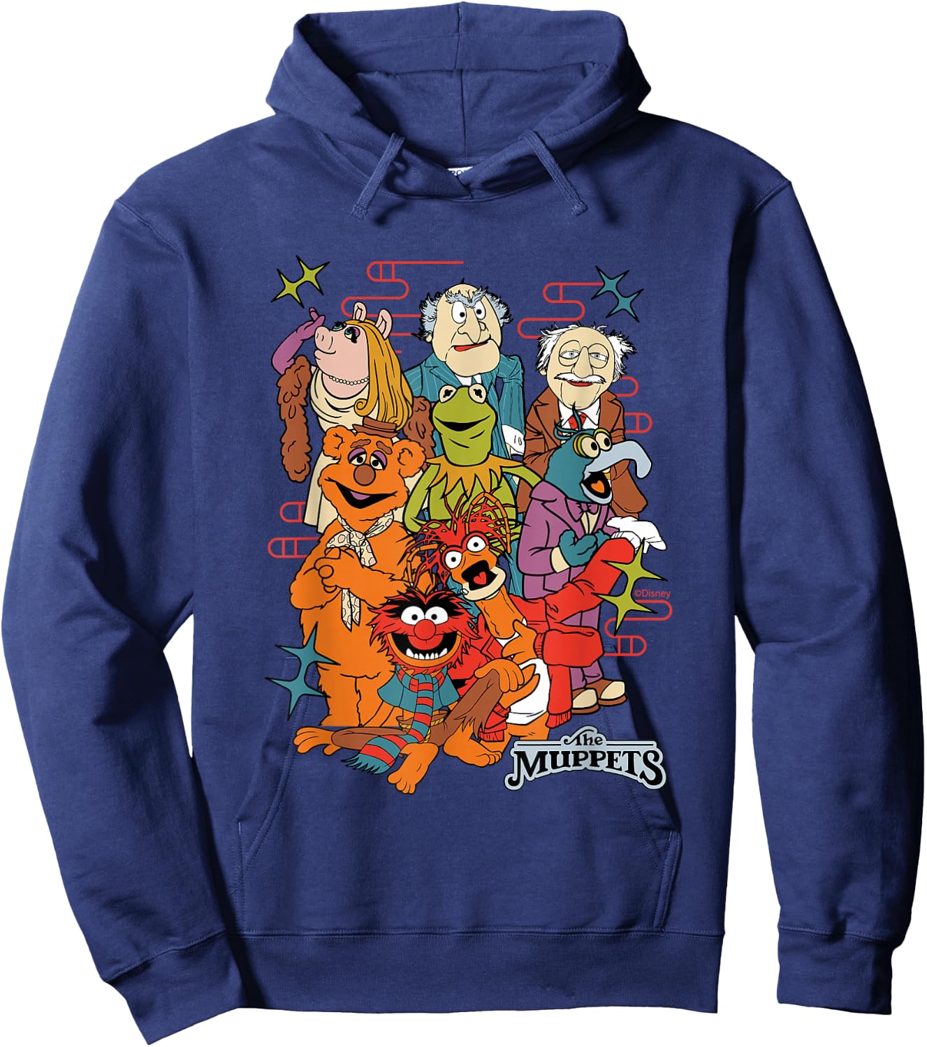 Disney The Muppets Retro Squad Hoodie - Hoodie | Navy
