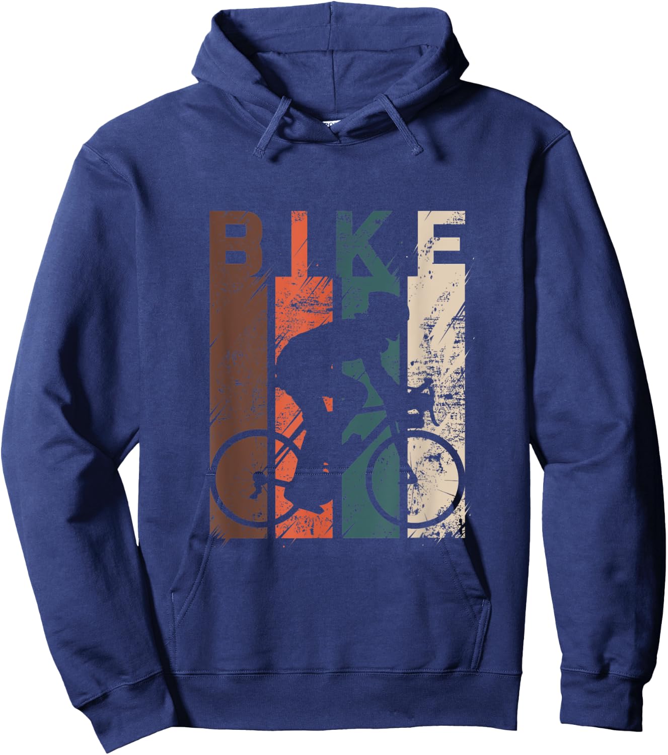 Mountain Bike Tour Cycling Lover Bicycle Rider Vintage Hoodie - Hoodie | Navy