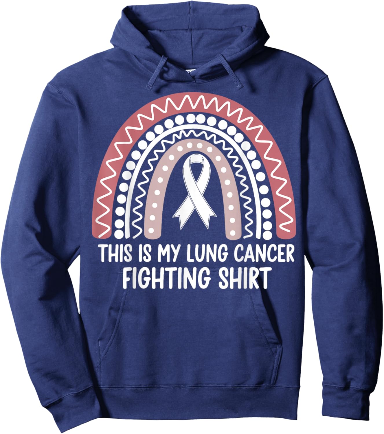 This Is My Lung Cancer Fighting Hoodie - Hoodie | Navy