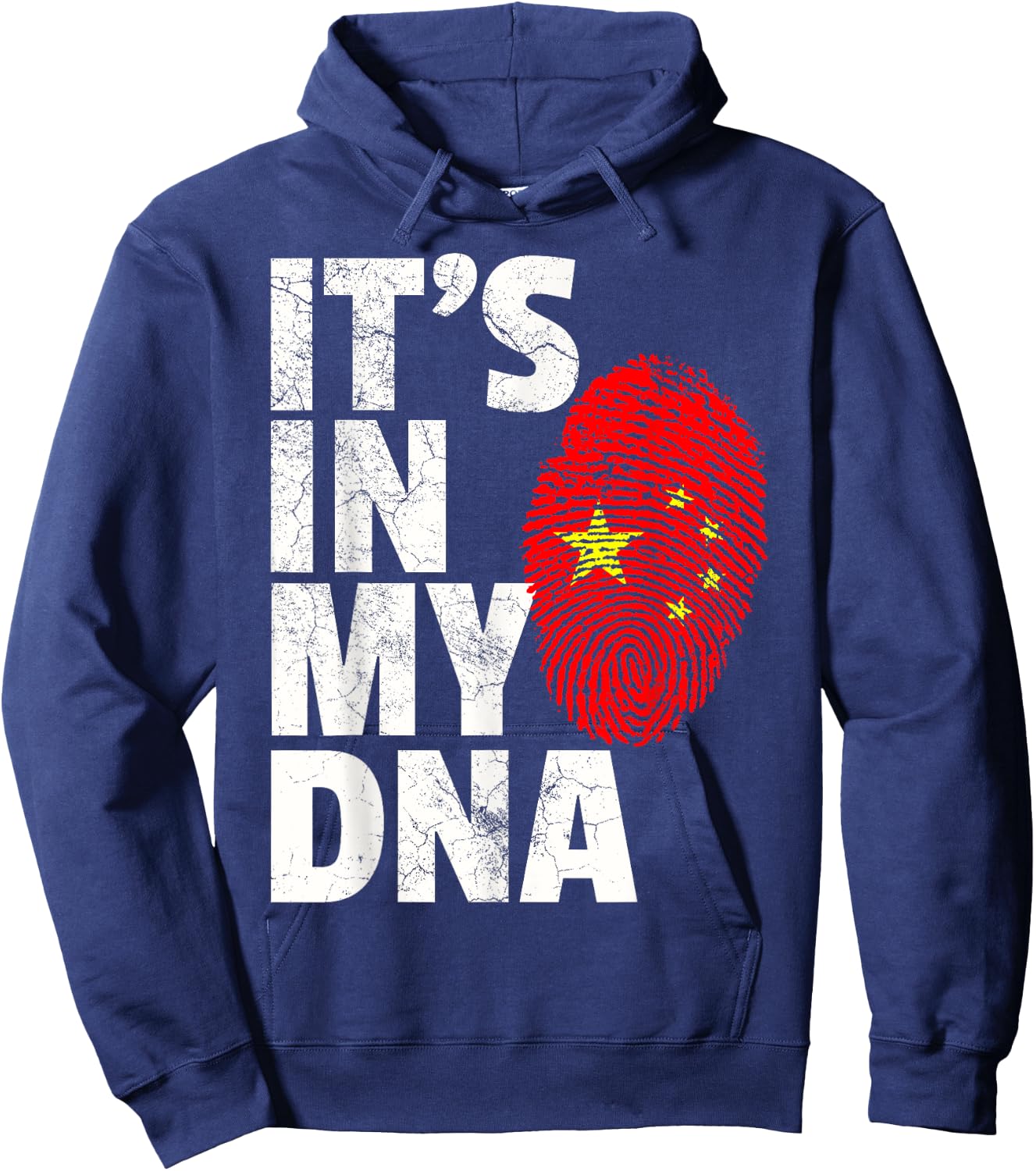 IT'S IN MY DNA Chinese China Flag Pride Gift Hoodie - Hoodie | Navy