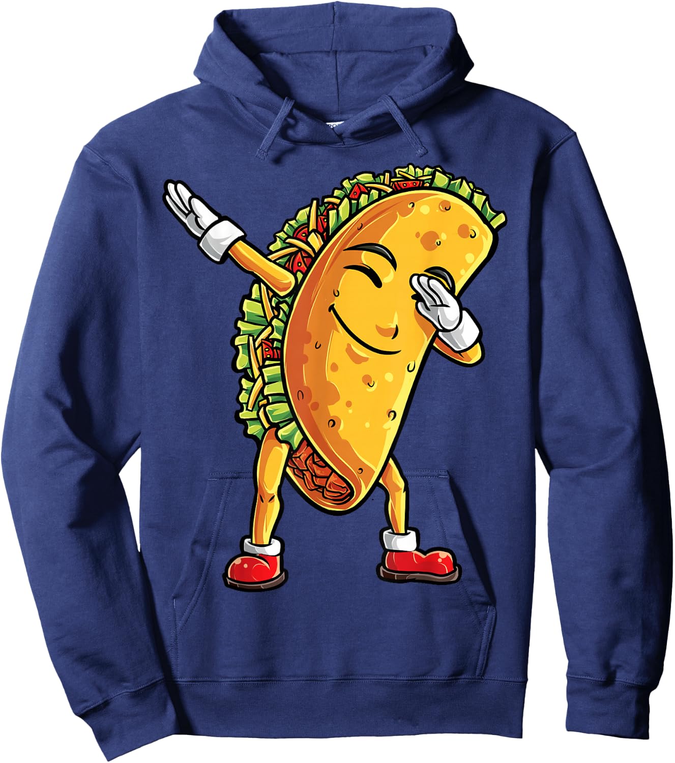 Dabbing Taco Cinco de Mayo Funny Boys Men Mexican Food Dab Hoodie - Hoodie | Navy