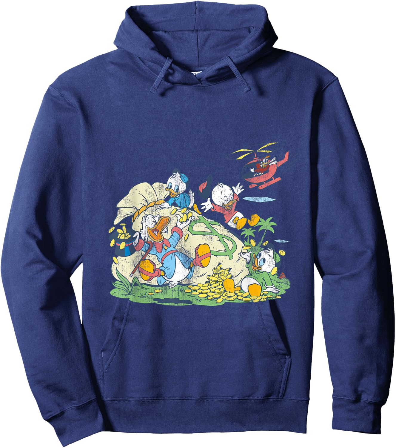 Disney - Ducktales Money Bags Hoodie - Hoodie | Navy