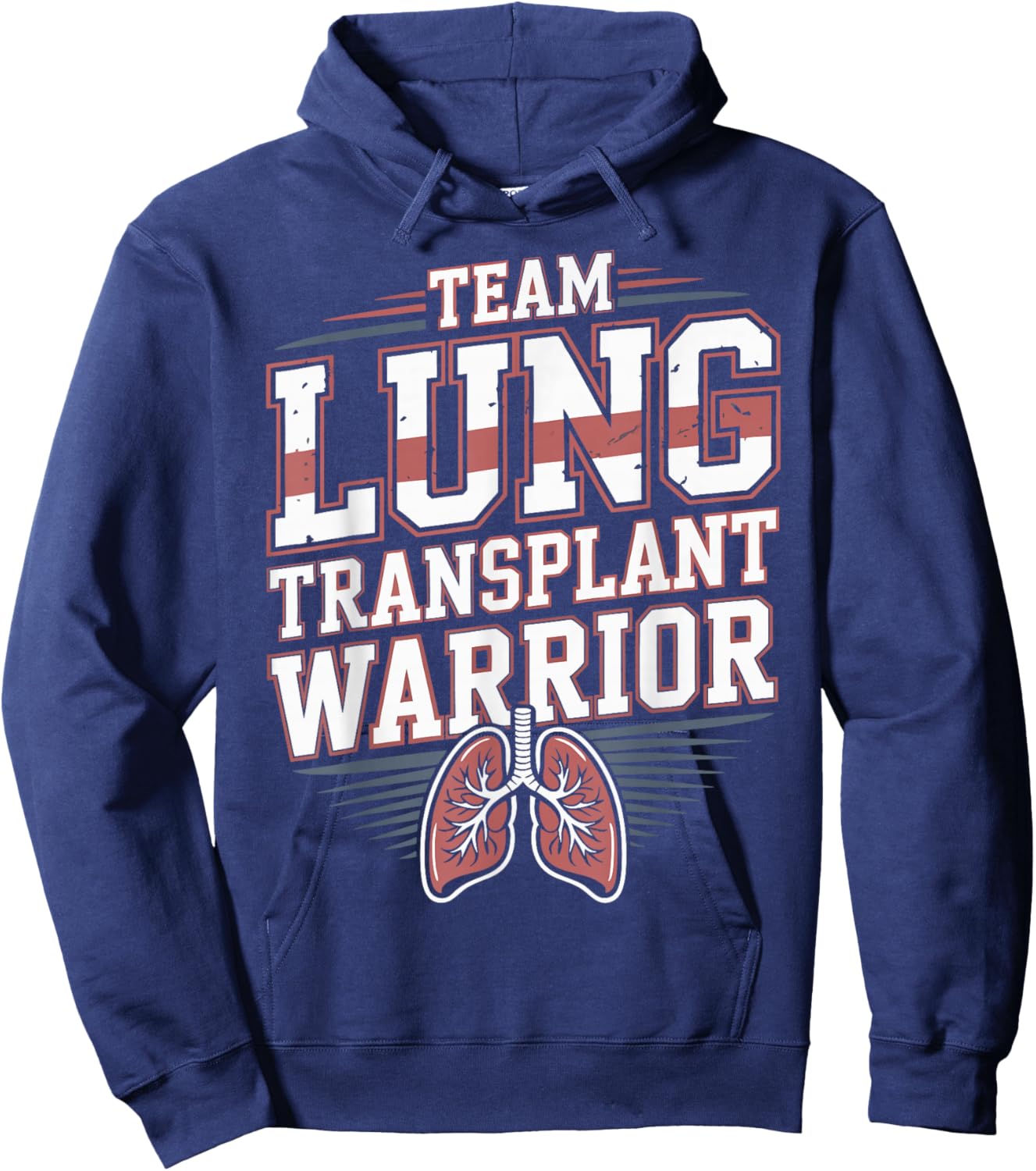 Team Lung Transplant Warrior Hoodie - Hoodie | Navy