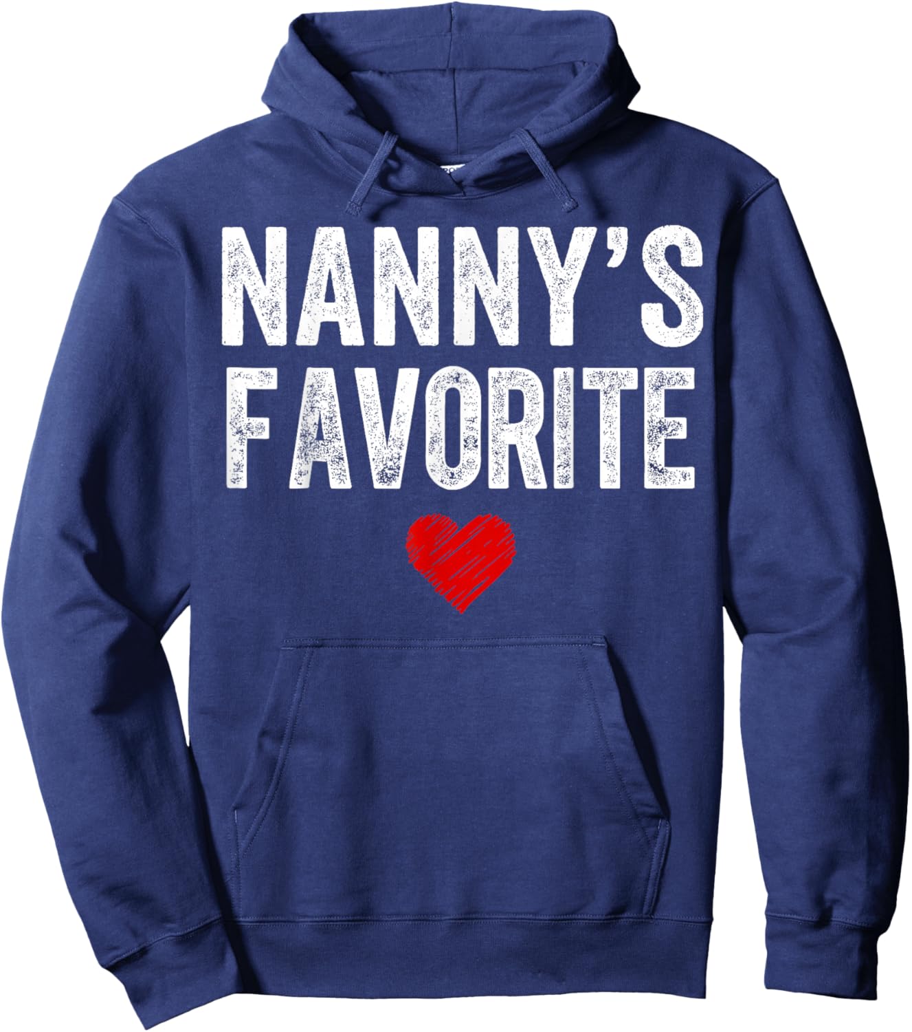 Funny Nannys Favorite Son Daughter I'm Nanny's Favorite Hoodie - Hoodie | Navy