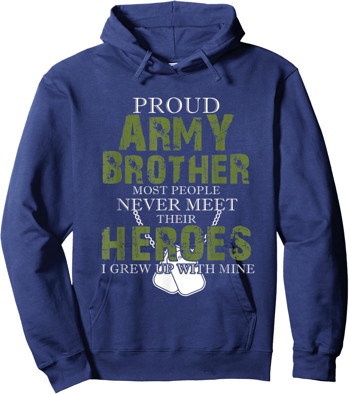 Proud Army Brother Hoodie - Hoodie | Navy