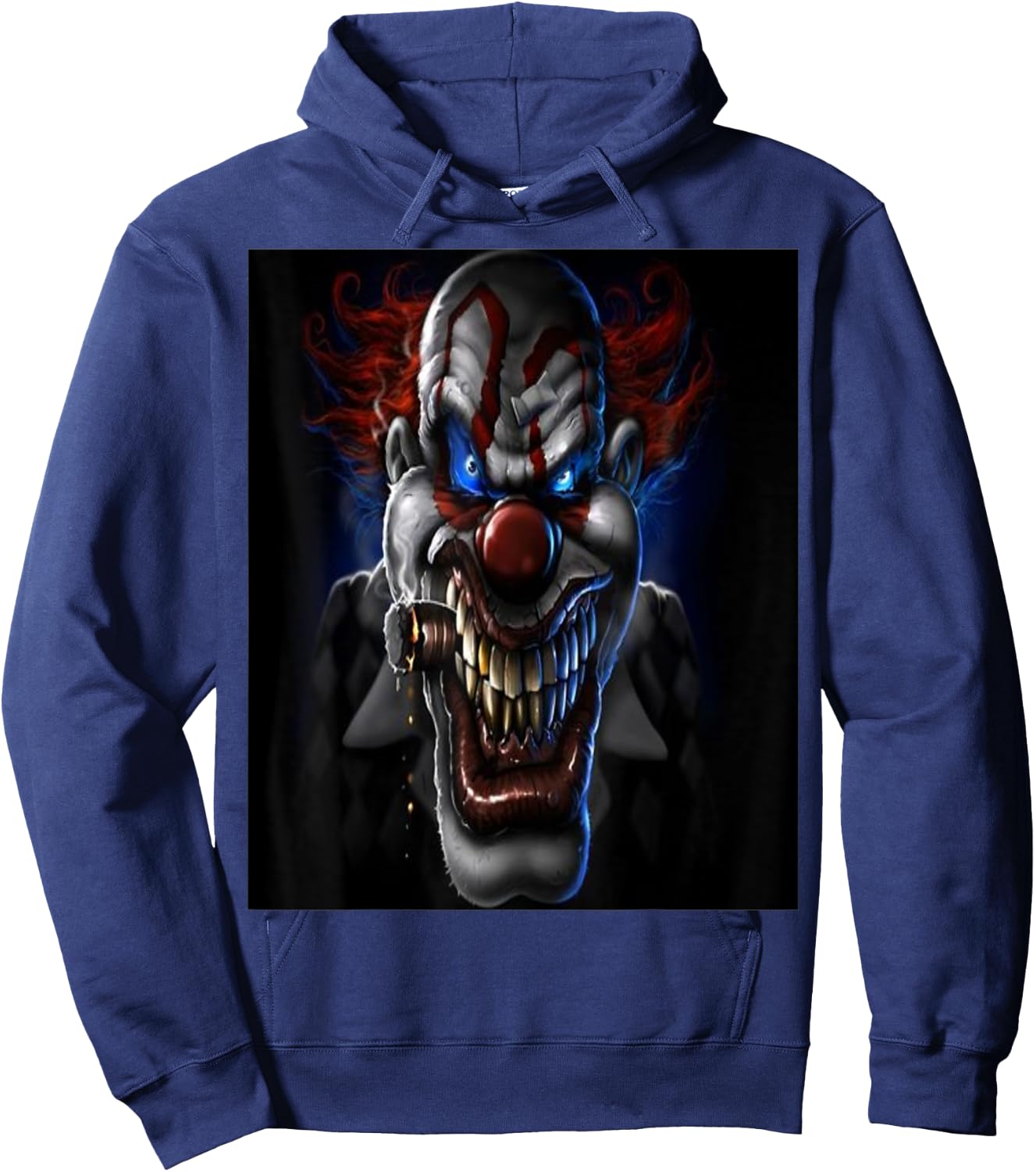 Evil Clown And Cigar Standard T Shirts Hoodie - Hoodie | Navy