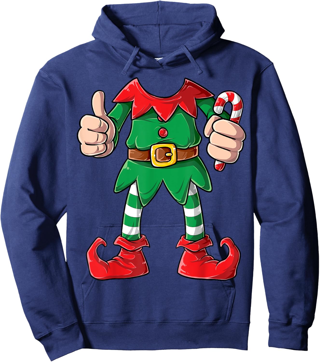 Elf Costume Christmas Elves Boys Girls Funny Xmas Holiday Hoodie - Hoodie | Navy