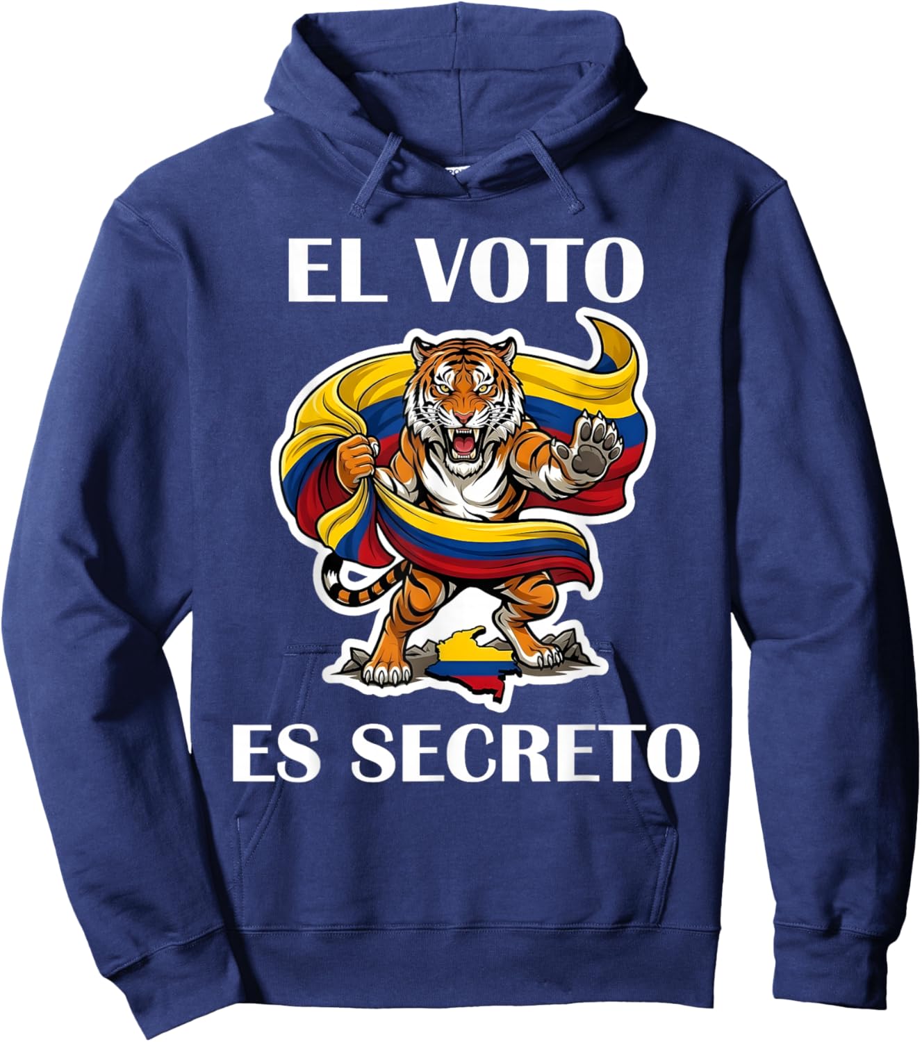 Abelardo Presidente 2026 Colombian Flag Firme por la Patria Hoodie - Hoodie | Navy