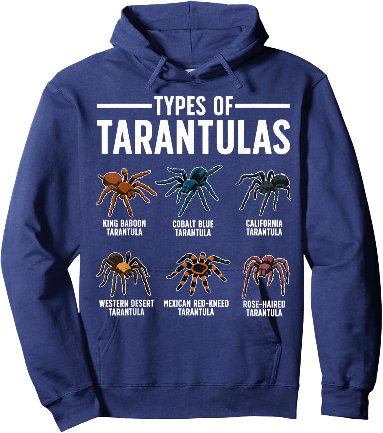 Best Tarantula Art Women Kids Spider Tarantula Lover Hoodie - Hoodie | Navy