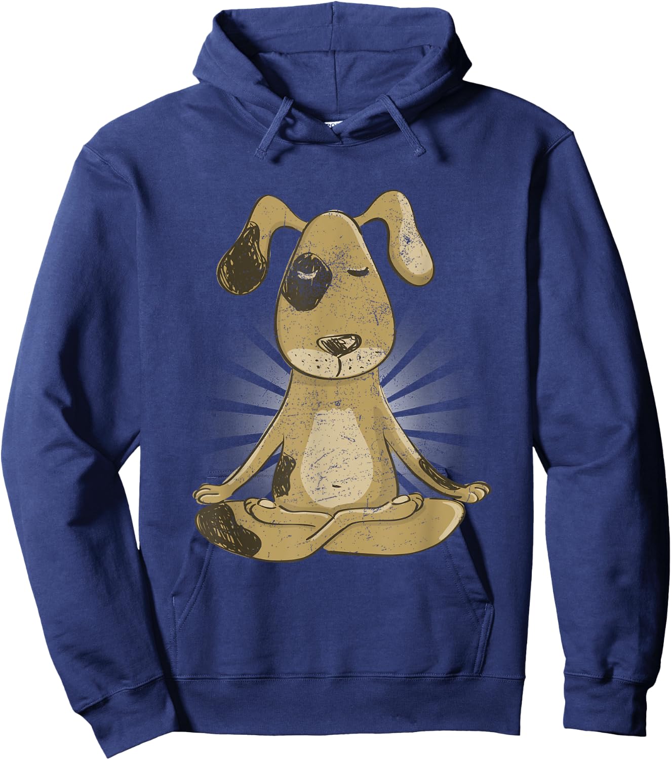 Yoga Meditation Dog Zen Men Women Kids Hoodie - Hoodie | Navy