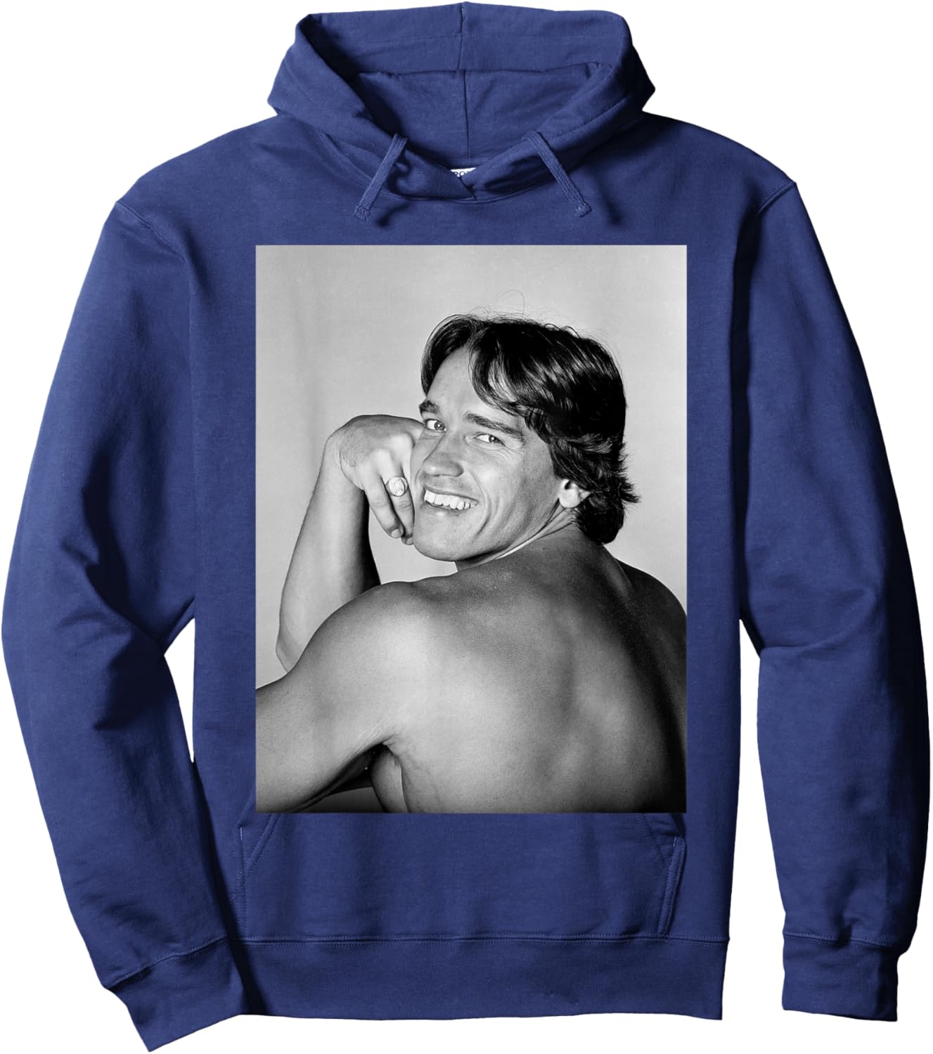 Arnold Schwarzenegger Actor & Bodybuilder Pumping Iron 1977 Hoodie - Hoodie | Navy