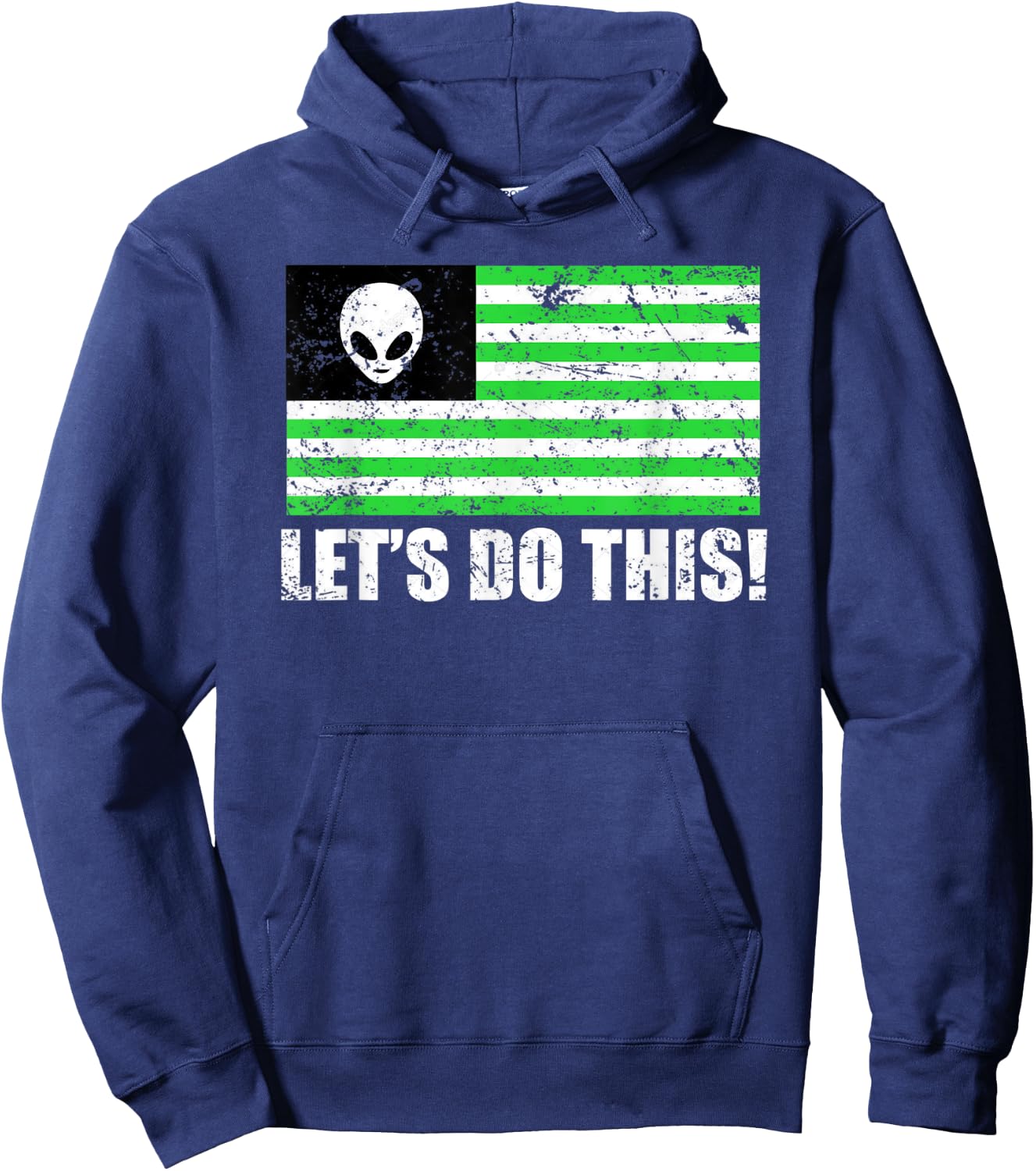 Storm Area 51 Shirt Alien UFO No They Can't Stop Us Hoodie - Hoodie | Navy