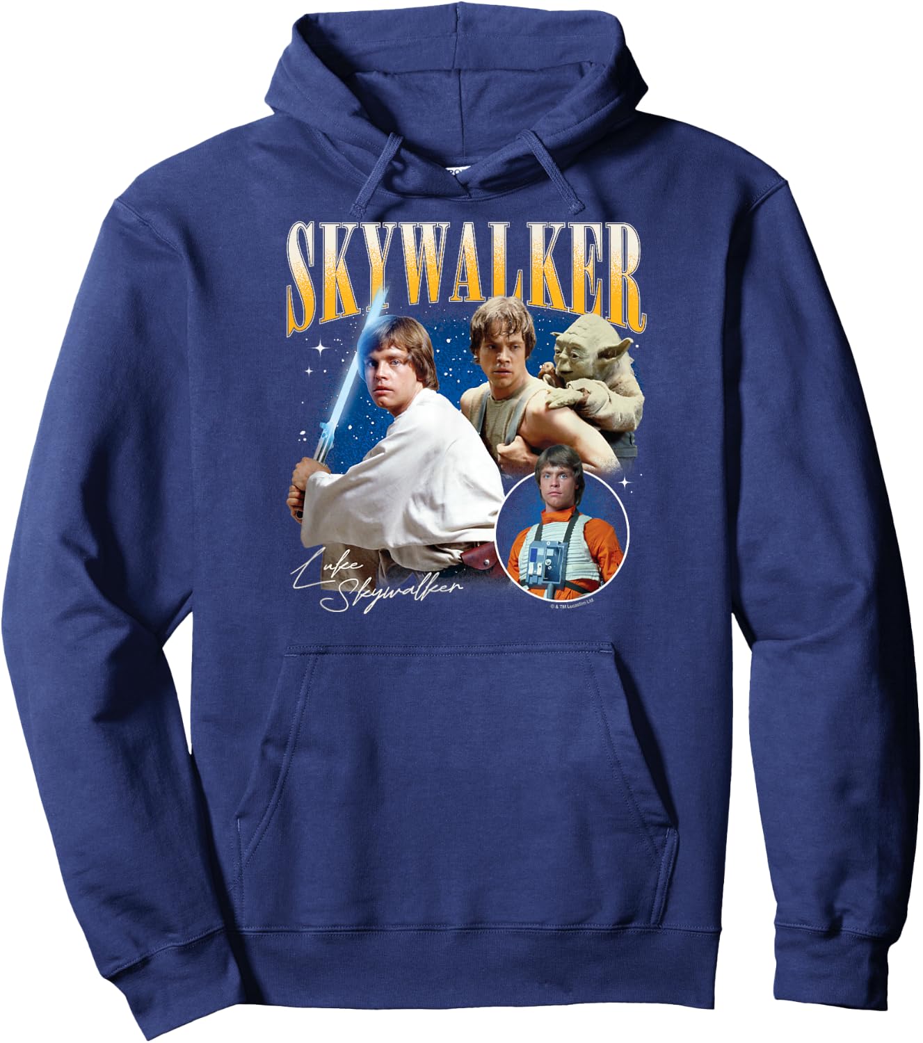 Star Wars - Luke Skywalker Bootleg Hoodie - Hoodie | Navy