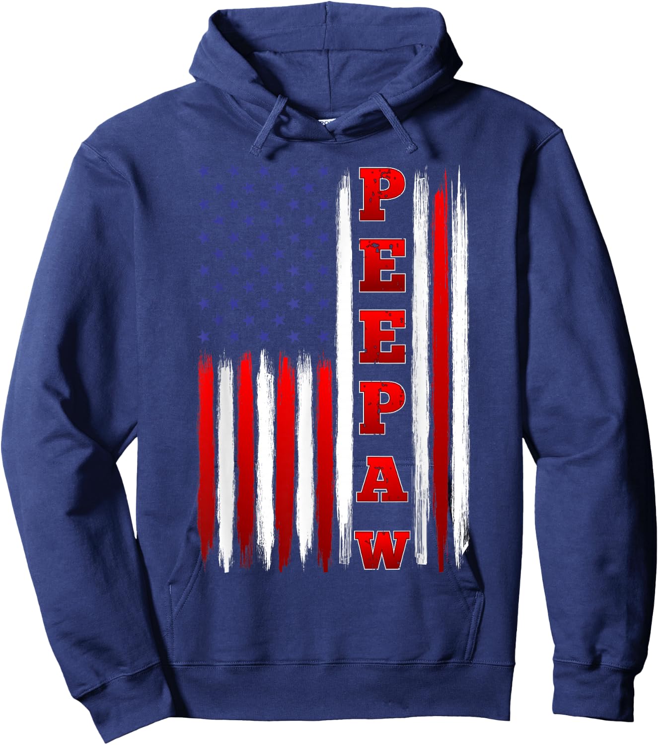 American Flag Patriotic Peepaw Hoodie - Hoodie | Navy