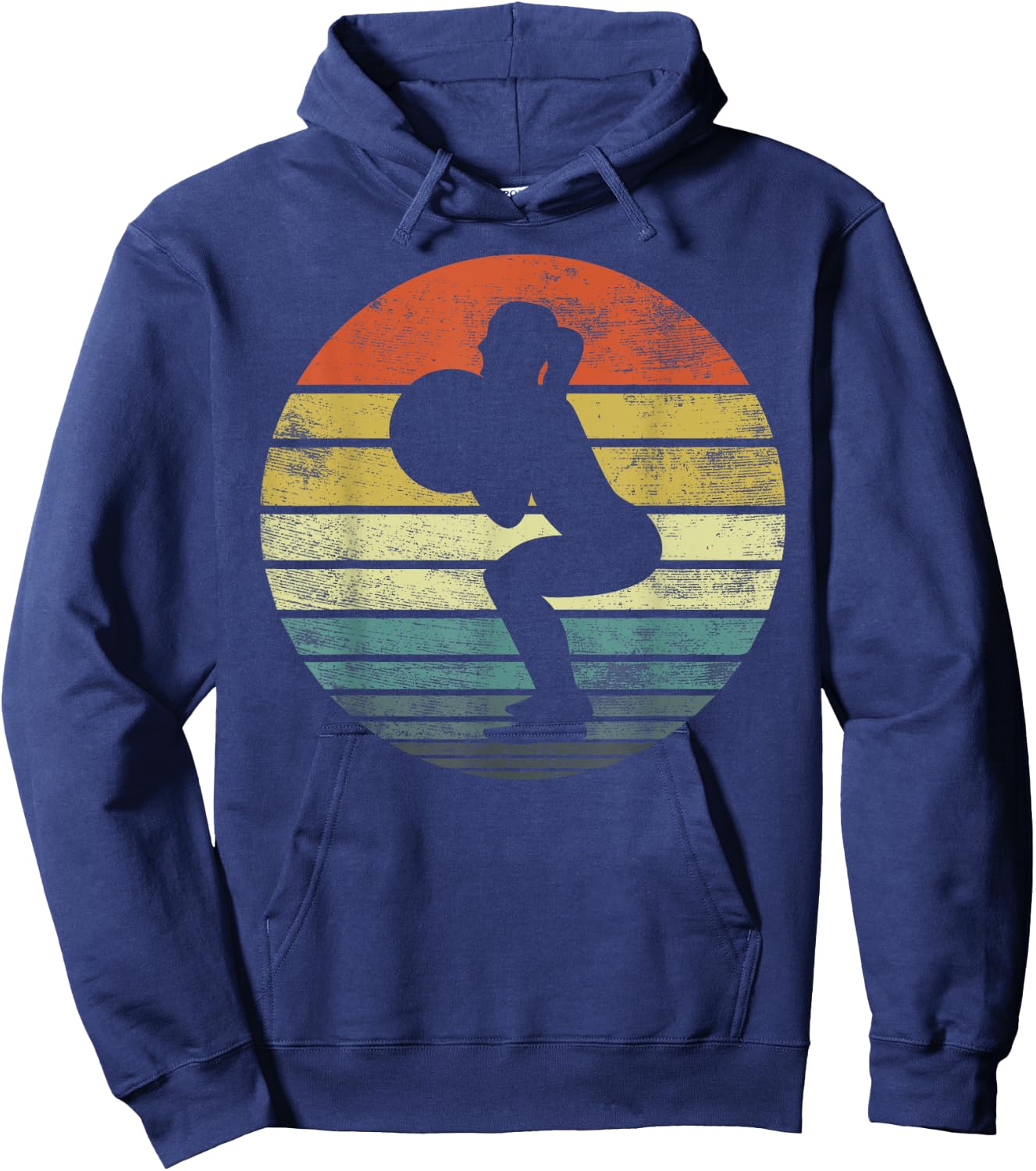 Powerlifting Gifts Weightlifting Retro Vintage Fitness Gym Hoodie - Hoodie | Navy