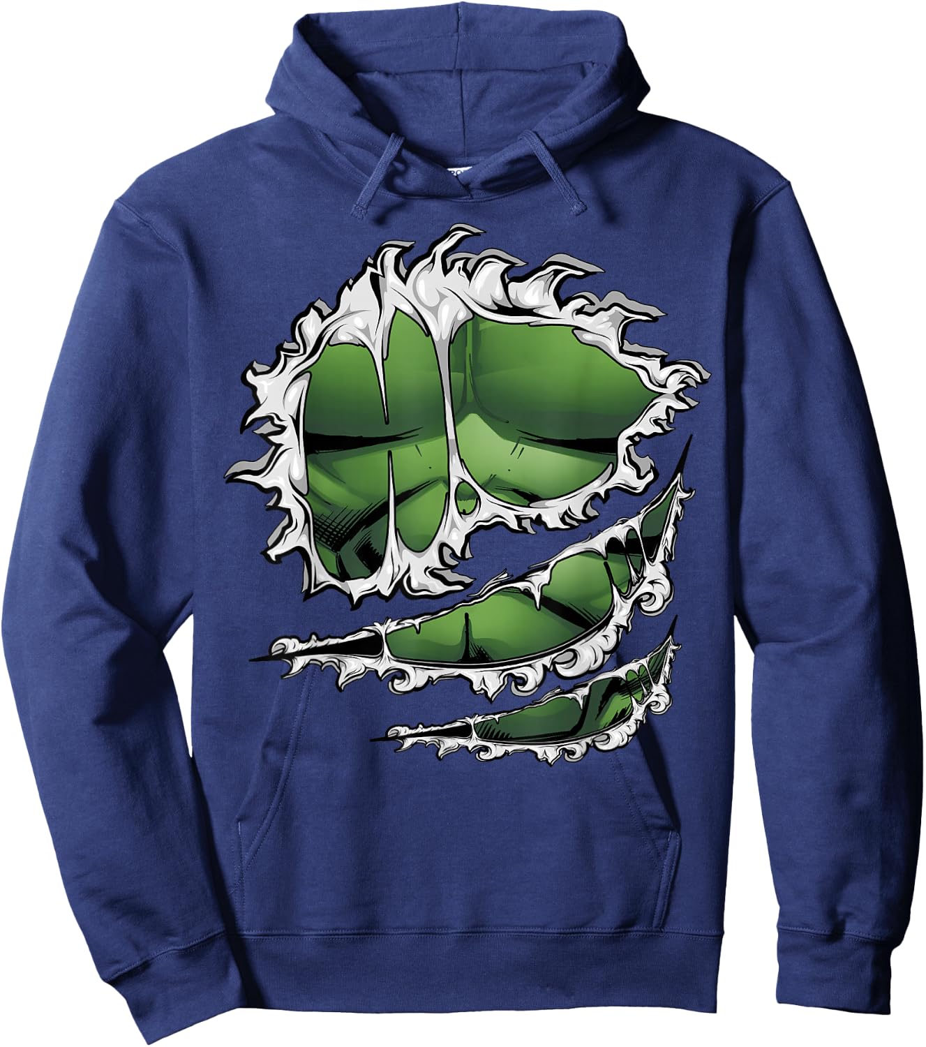 Marvel Avengers Hulk Ripped Costume Small Hoodie - Hoodie | Navy