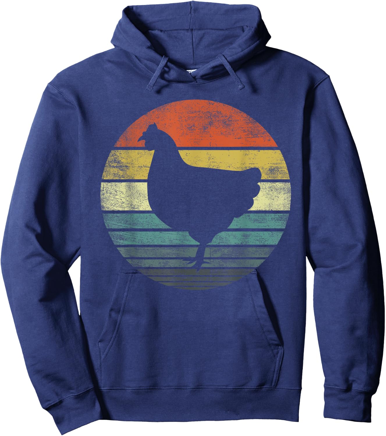 Chicken Lover Gifts Funny Farmer Retro Vintage Farm Animals Hoodie - Hoodie | Navy
