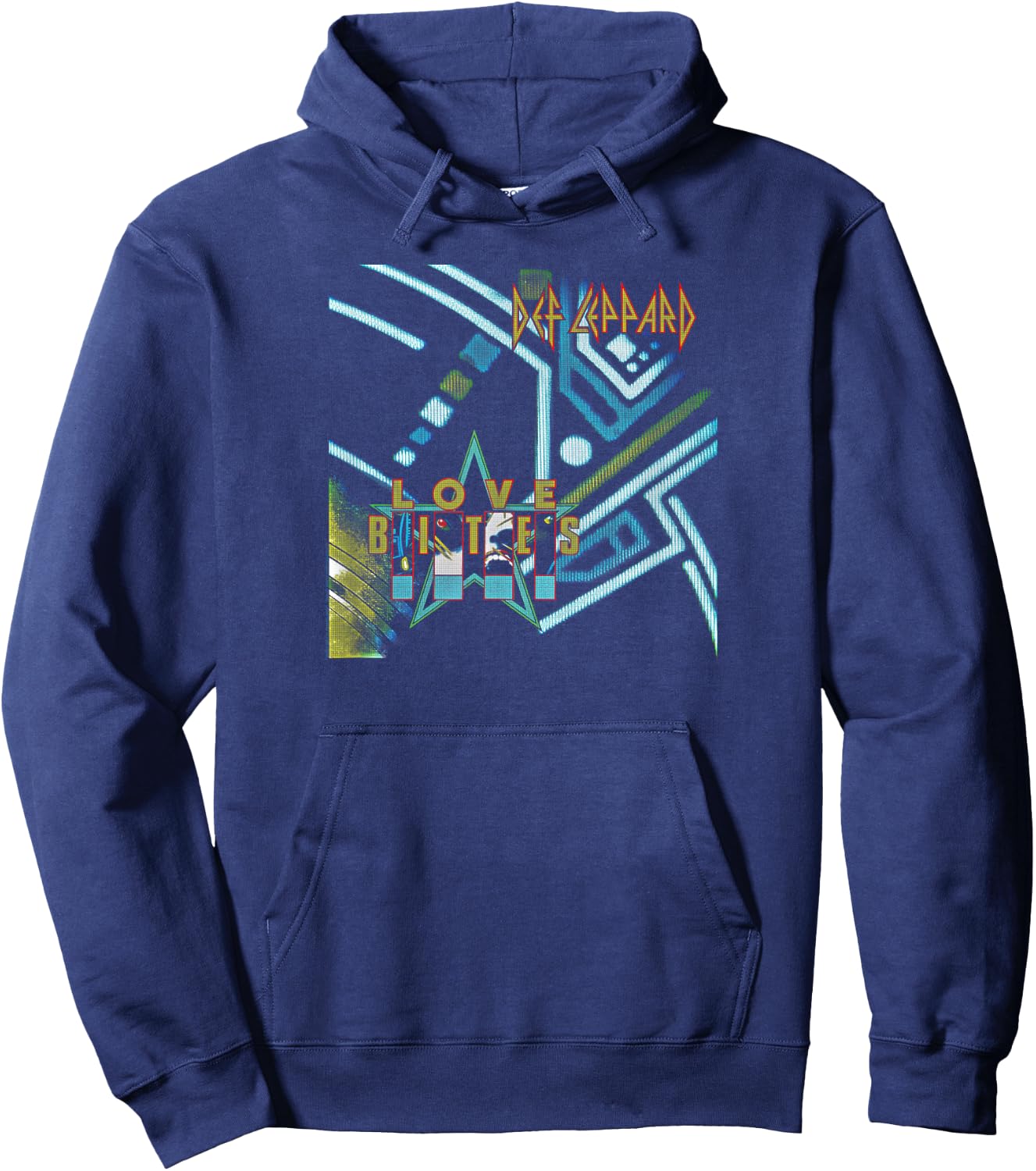 Def Leppard - Love Bites Hoodie - Hoodie | Navy