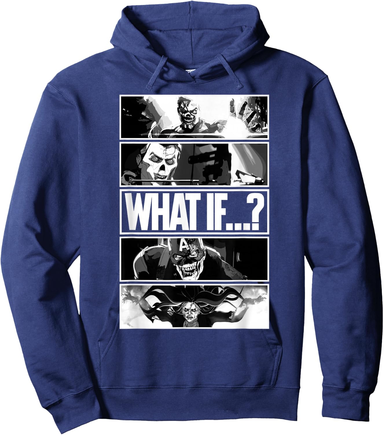 Marvel WHAT IF...? Zombie Grid Hoodie - Hoodie | Navy