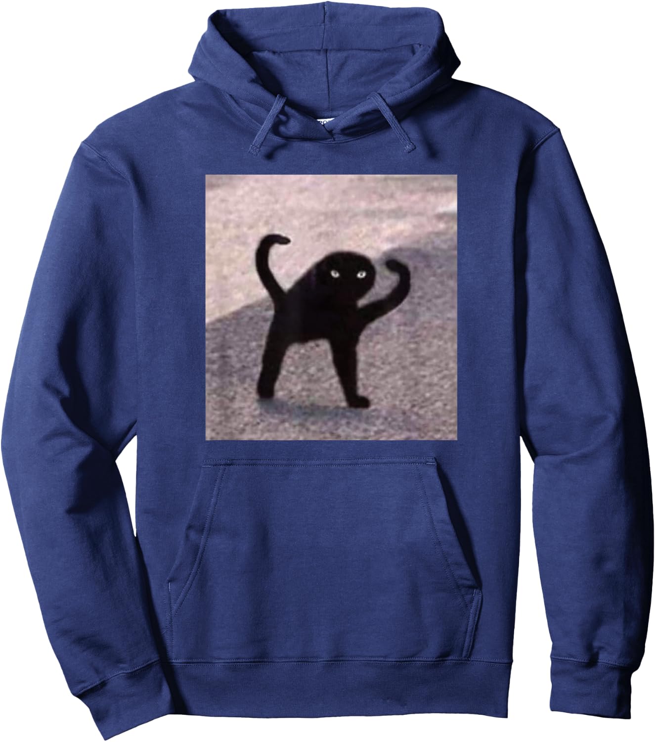 Cursed Cat Memes Cursed Cat Angry As Fuk Meme Hoodie - Hoodie | Navy