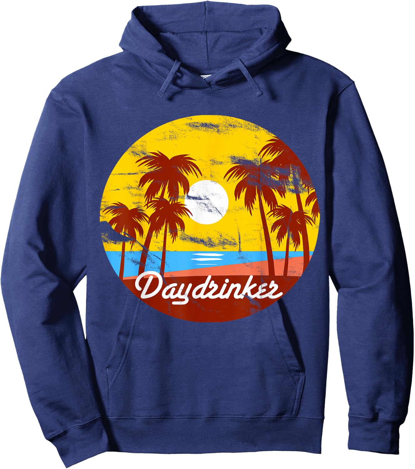 Day Drinker Retro Vintage Looking for Day Drinking Hoodie - Hoodie | Navy