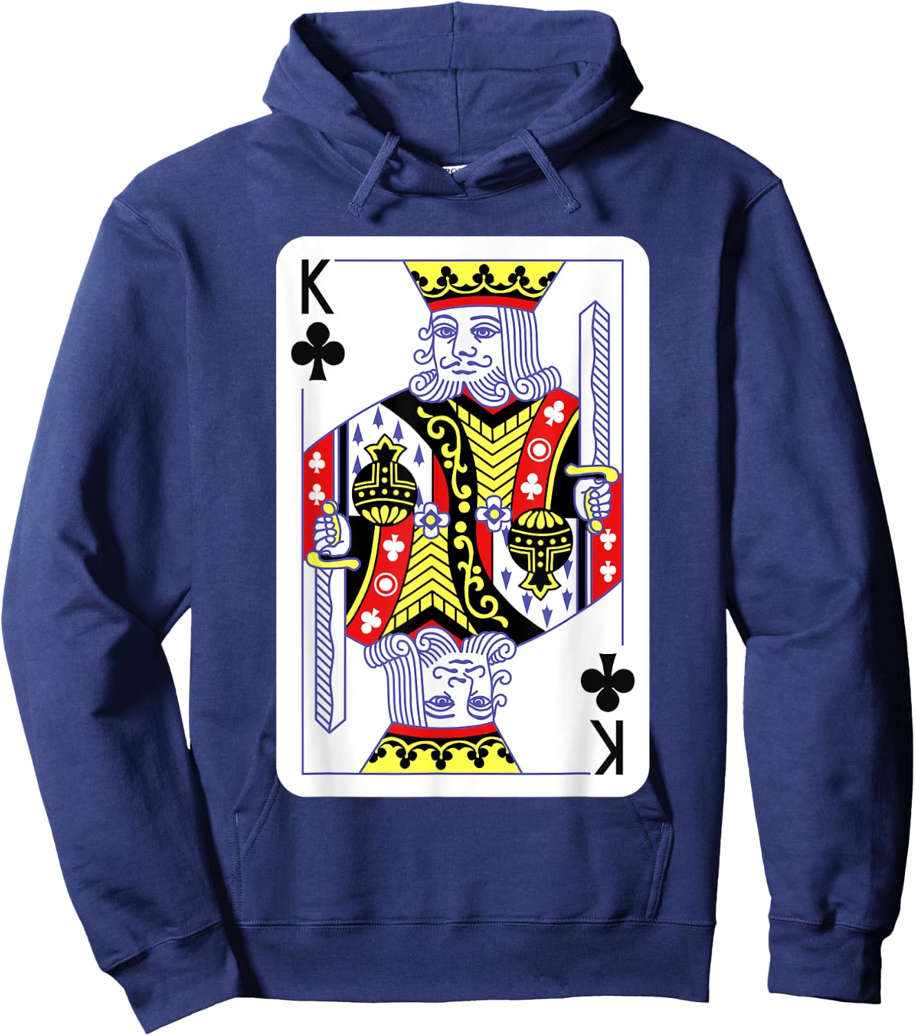 King Of Clubs Playing Cards Halloween Costume Deck Of Cards Hoodie - Hoodie | Navy