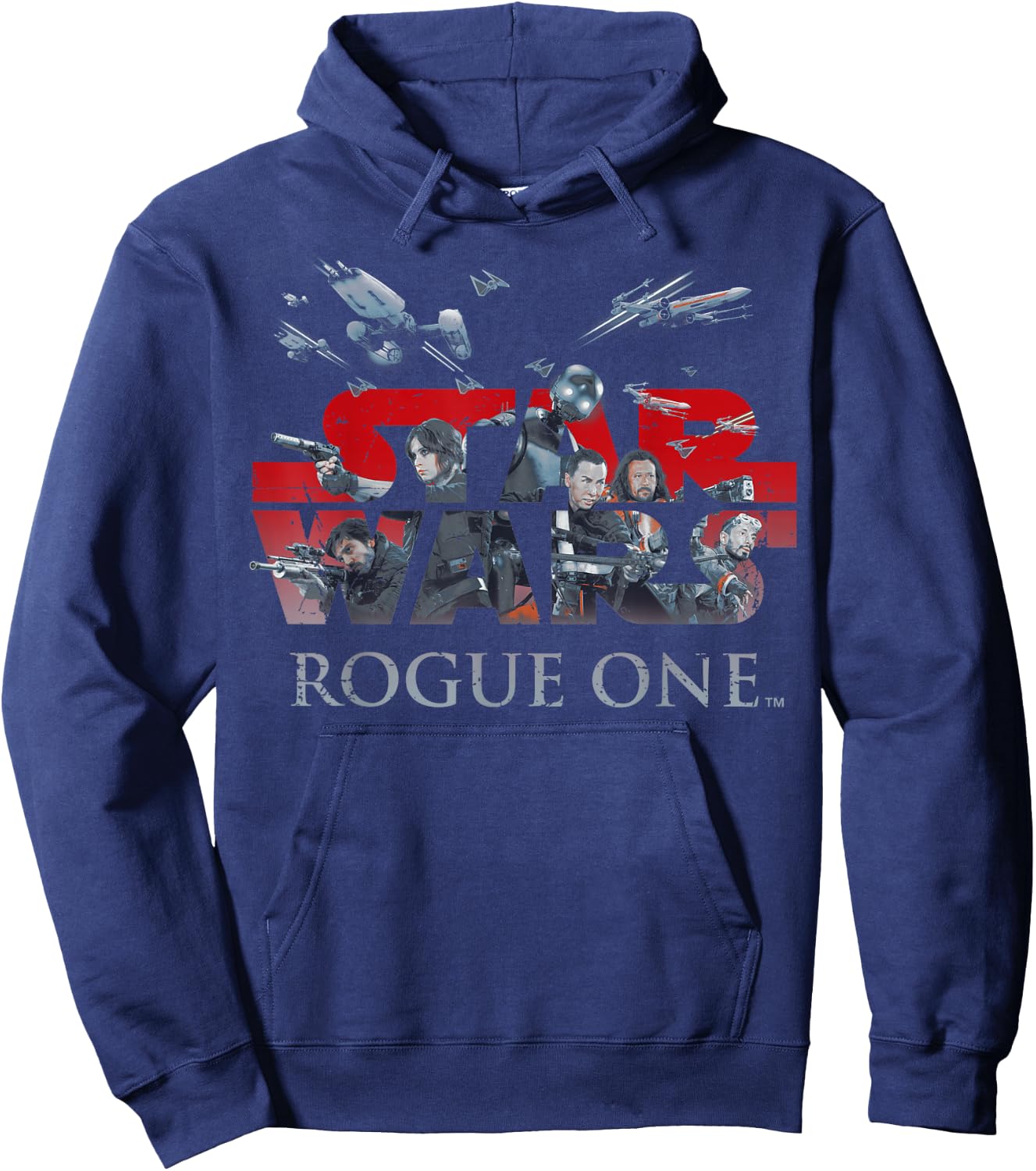 Star Wars Rogue One Rebellion Logo Graphic Hoodie - Hoodie | Navy