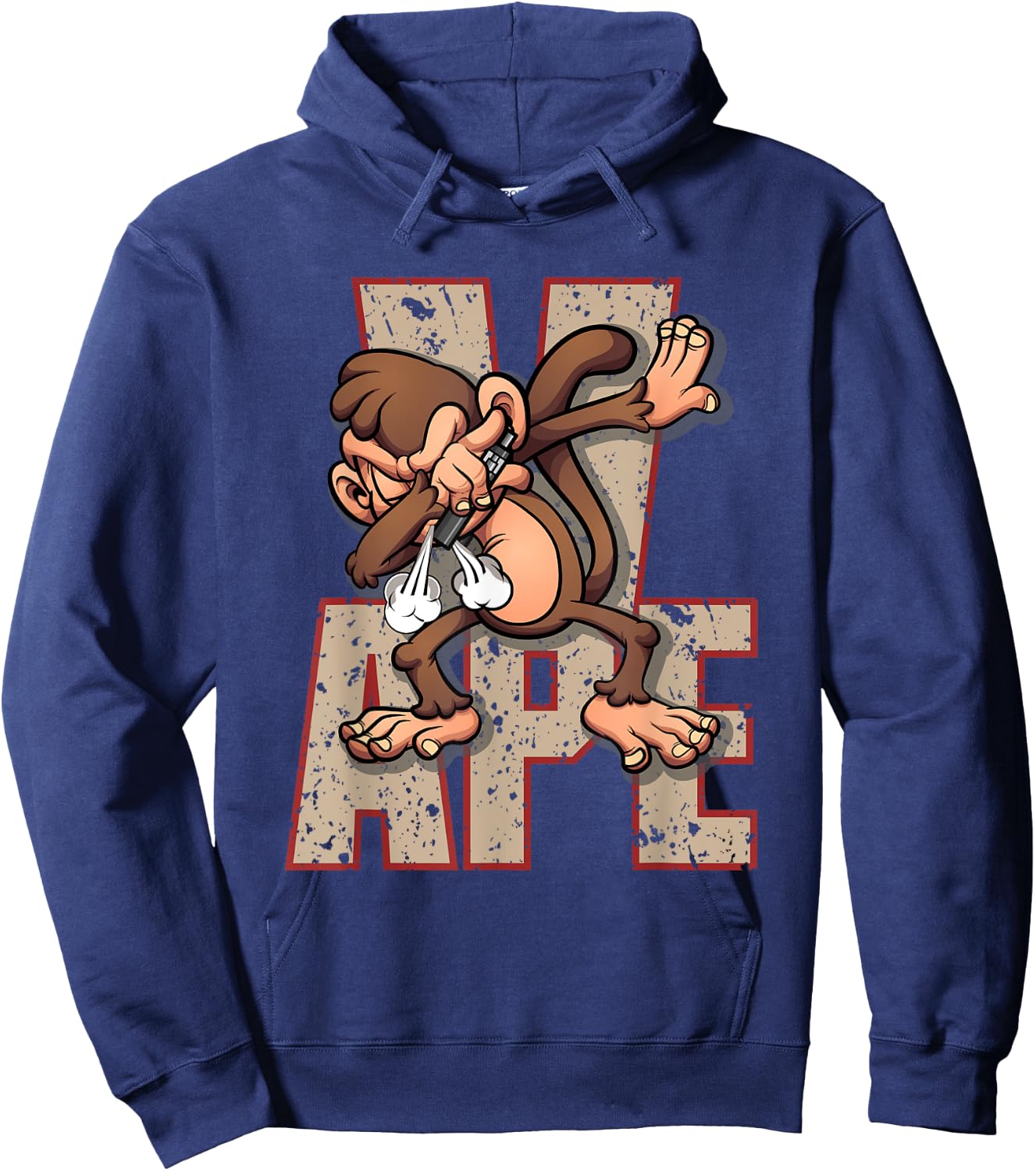 Vaping Dabbing Exhale Ape Smoking Monkey Ecig Vapor Hoodie - Hoodie | Navy
