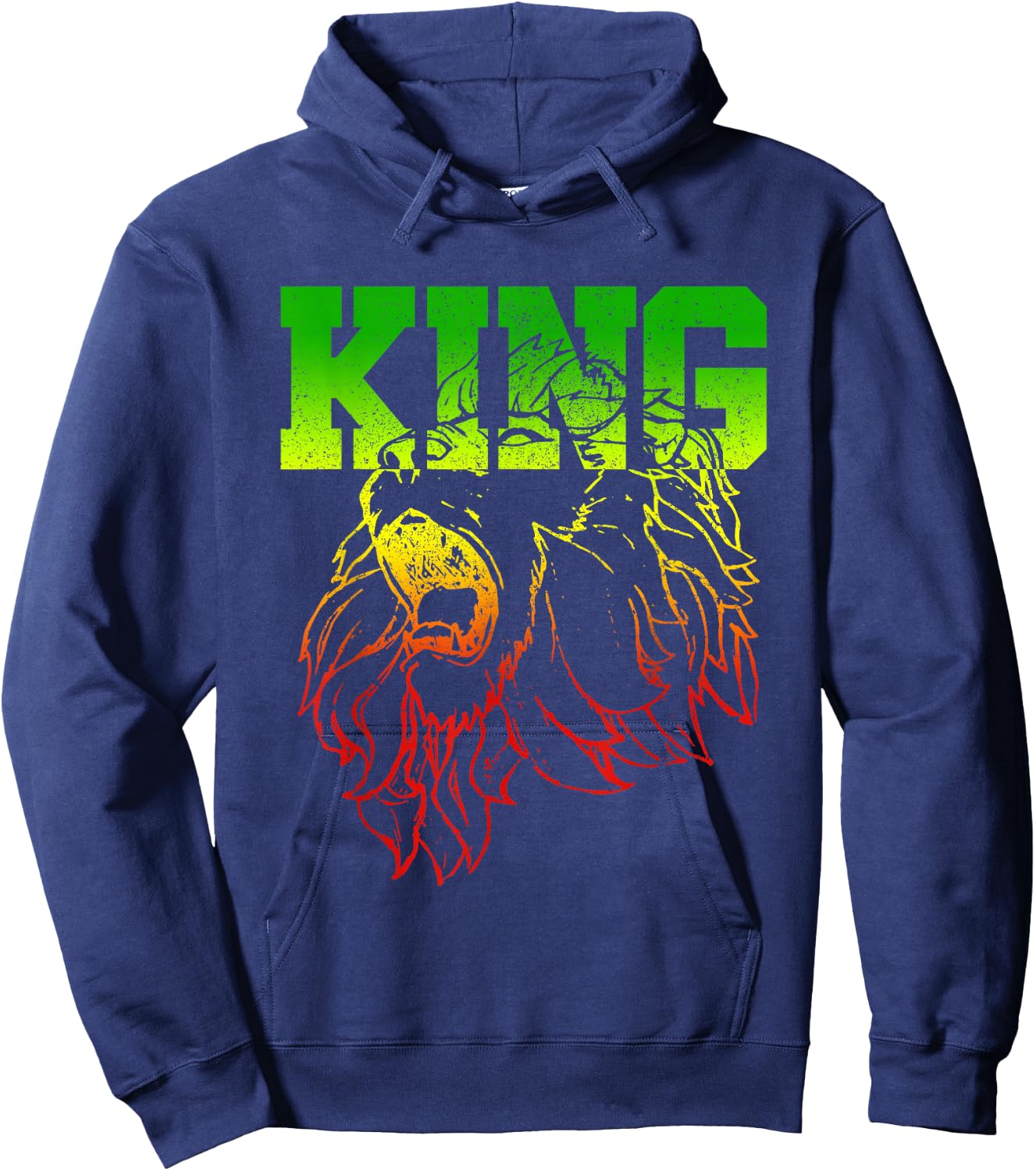 Lion Of Judah - King Reggae Music Rasta Shirt Gift Hoodie - Hoodie | Navy