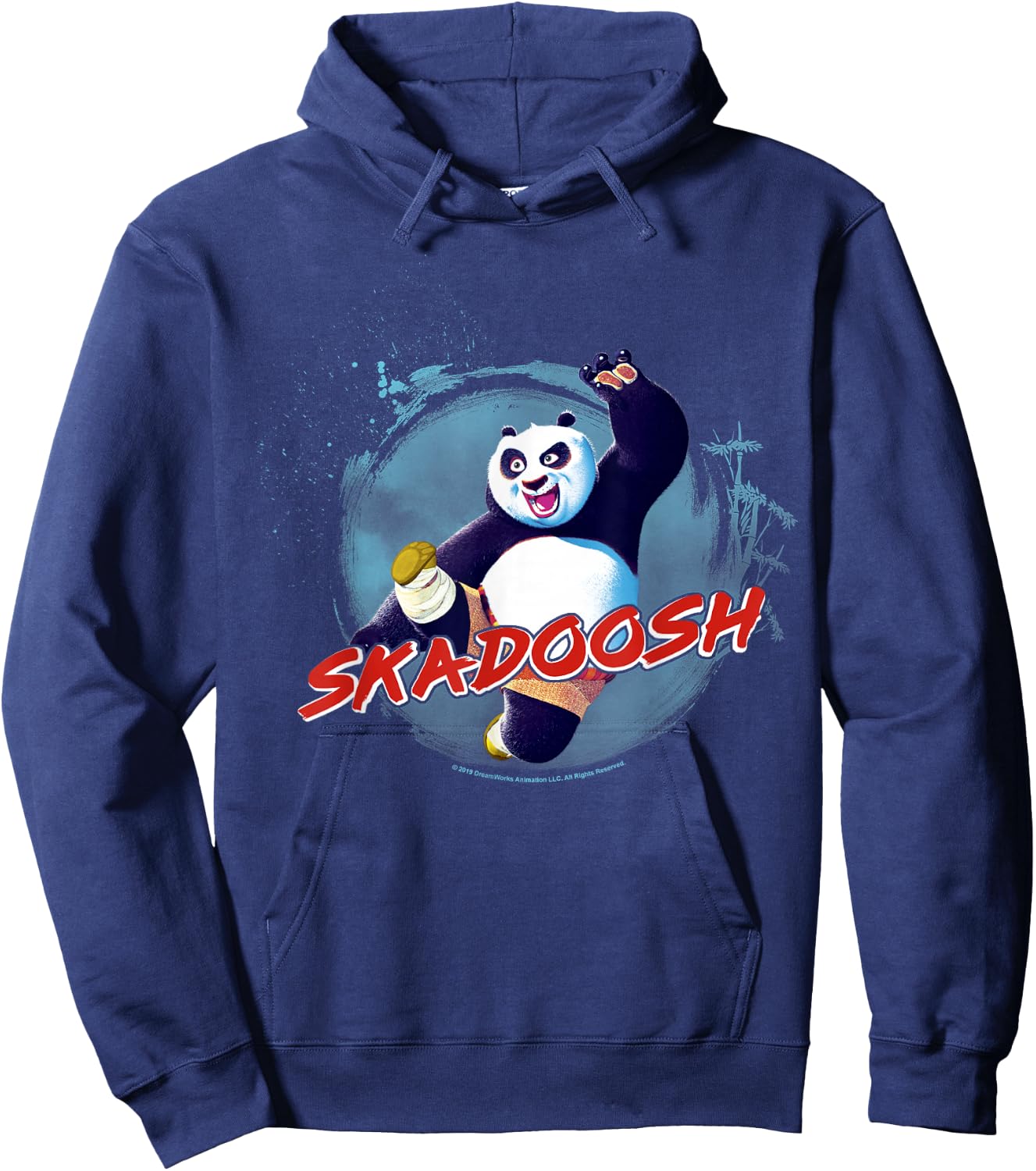 Kung Fu Panda Po Skadoosh Action Pose Hoodie - Hoodie | Navy