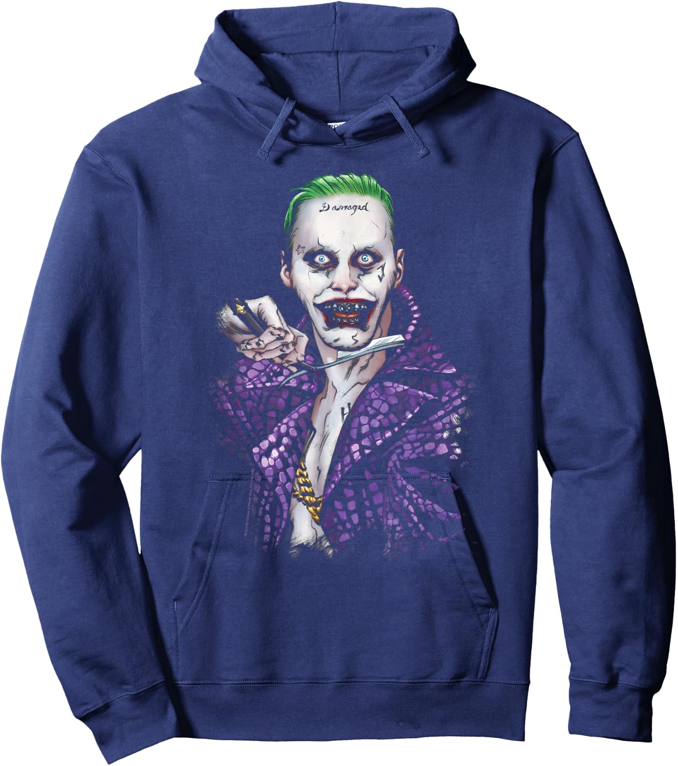 Suicide Squad Joker Blade Black T Shirt Hoodie - Hoodie | Navy
