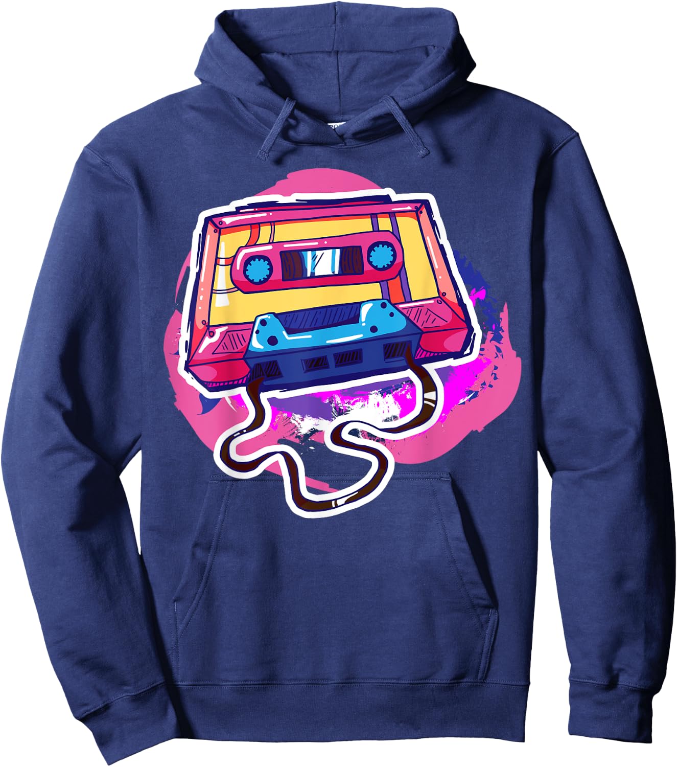 80s Cassette ChilhoodMemories 1980 Gift Hoodie - Hoodie | Navy