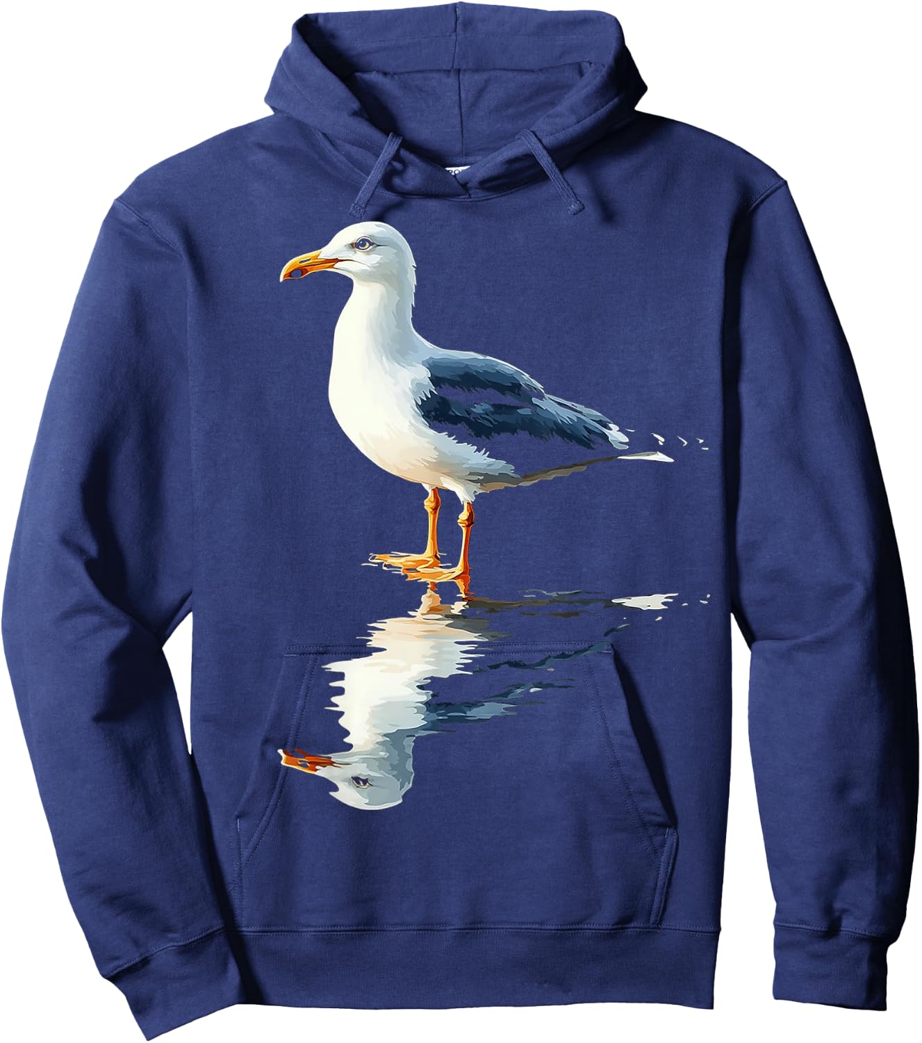 Seagull Bird Motif Animal Art Seagull Hoodie - Hoodie | Navy
