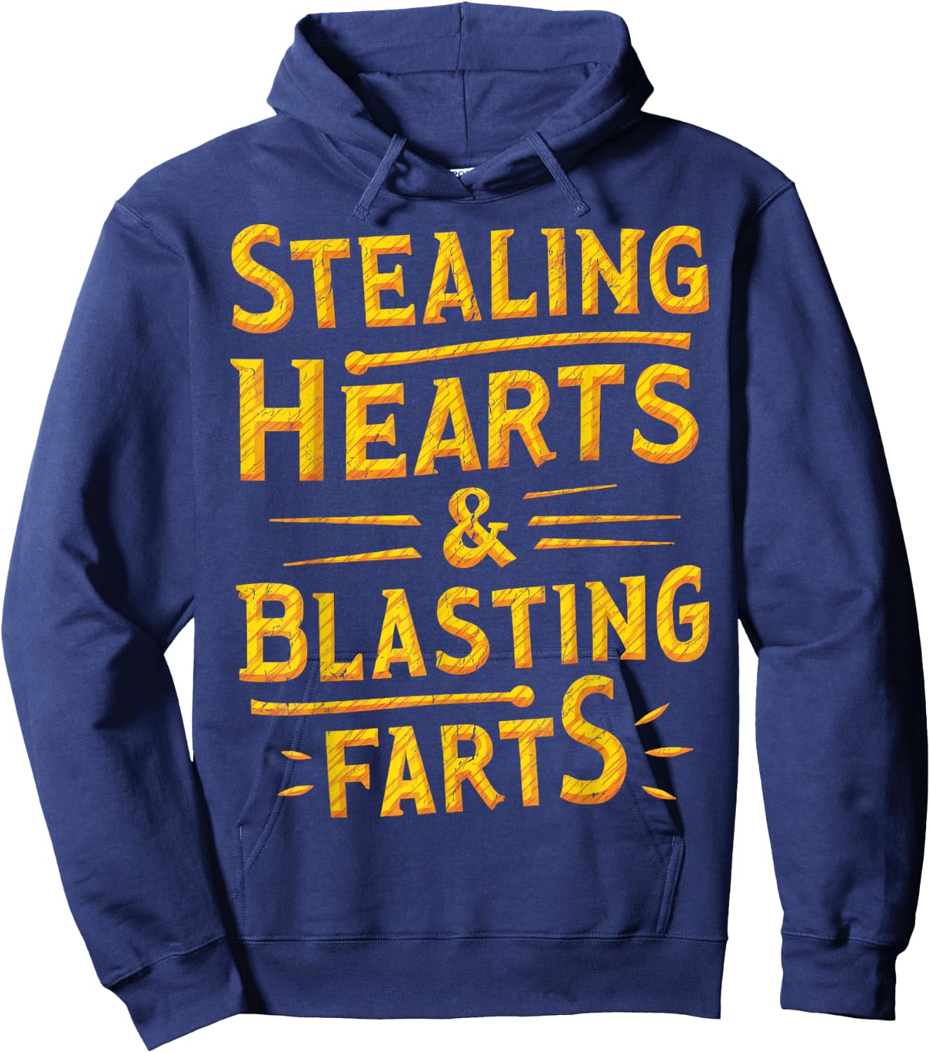 Stealing Hearts And Blasting Farts Naughty Valentines Hoodie - Hoodie | Navy