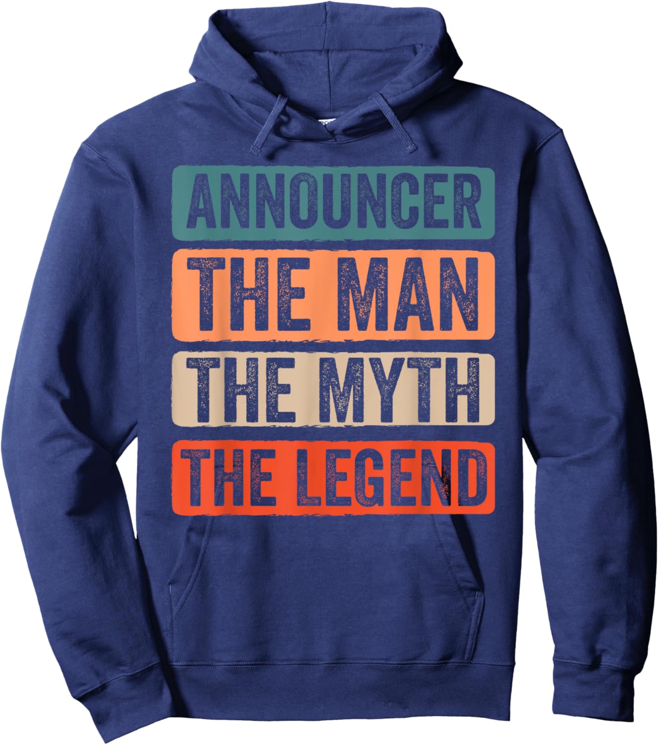 Funny Sports Commentator Sports Announcer Sportscaster Fan Hoodie - Hoodie | Navy