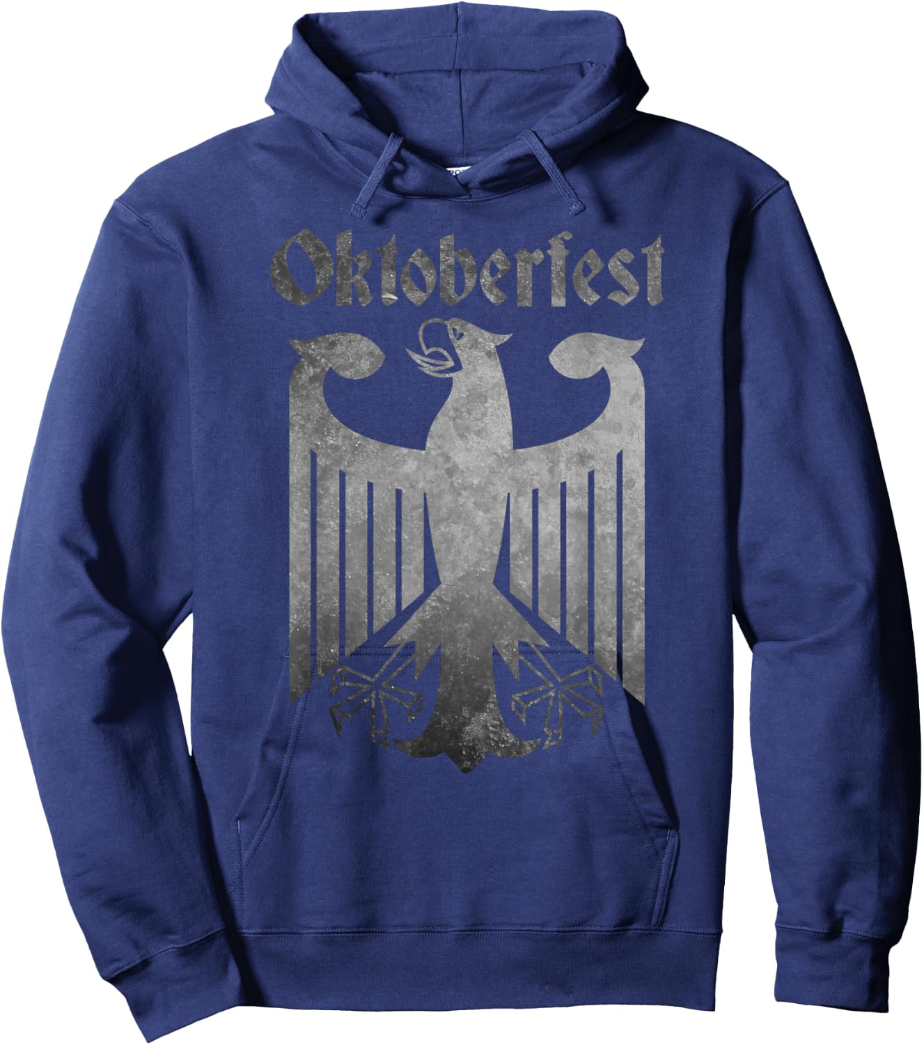 Oktoberfest Deutschland German Eagle Coat of Arms Vintage Hoodie - Hoodie | Navy
