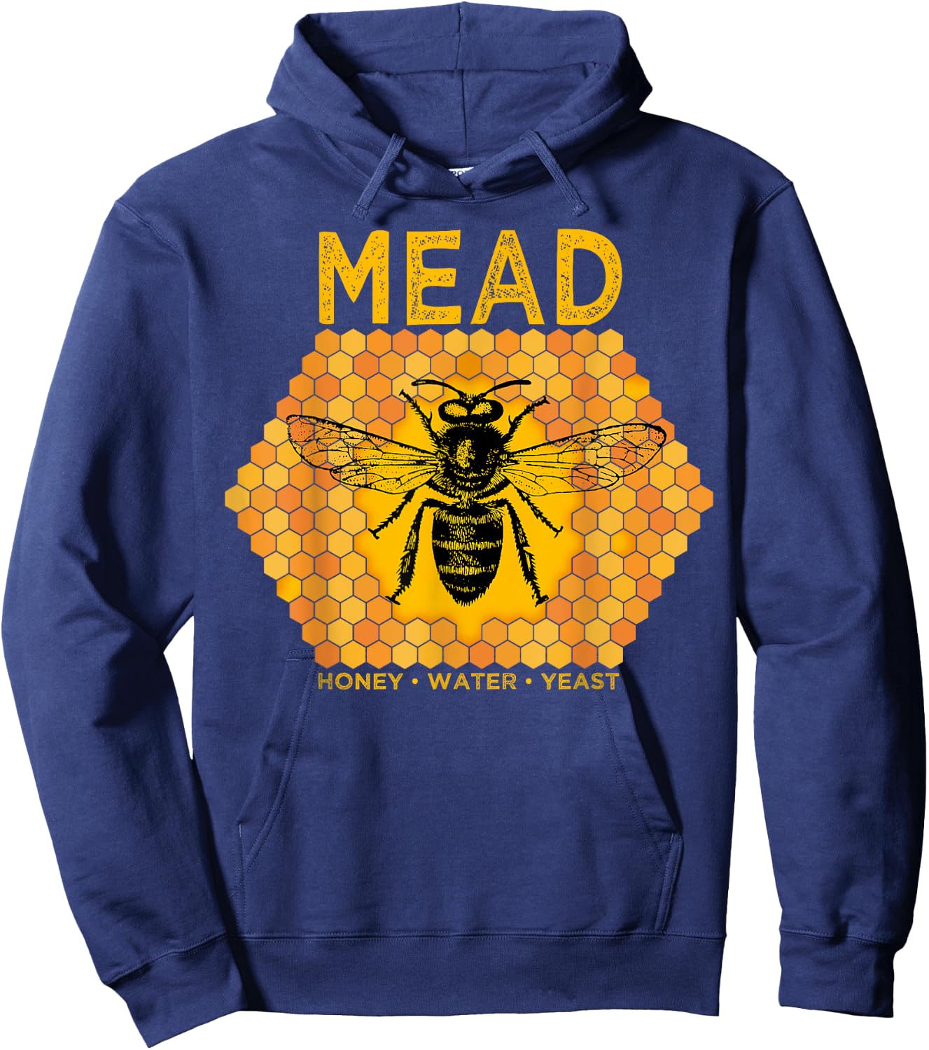Mead by Honey Bees Meadmaking Home brewing Retro Drinking Hoodie - Hoodie | Navy