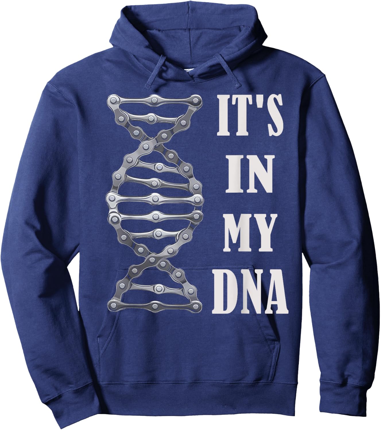 Funny DNA BMX Biking Sport Gifts for Bike Lovers -Adults Cycling-Themed Black Small Hoodie - Hoodie | Navy