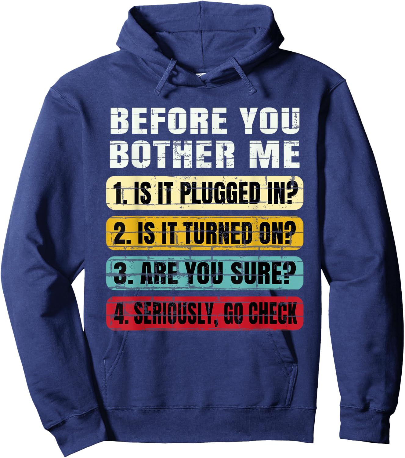 Funny Information Technology Tech | Technical Support Gift Hoodie - Hoodie | Navy
