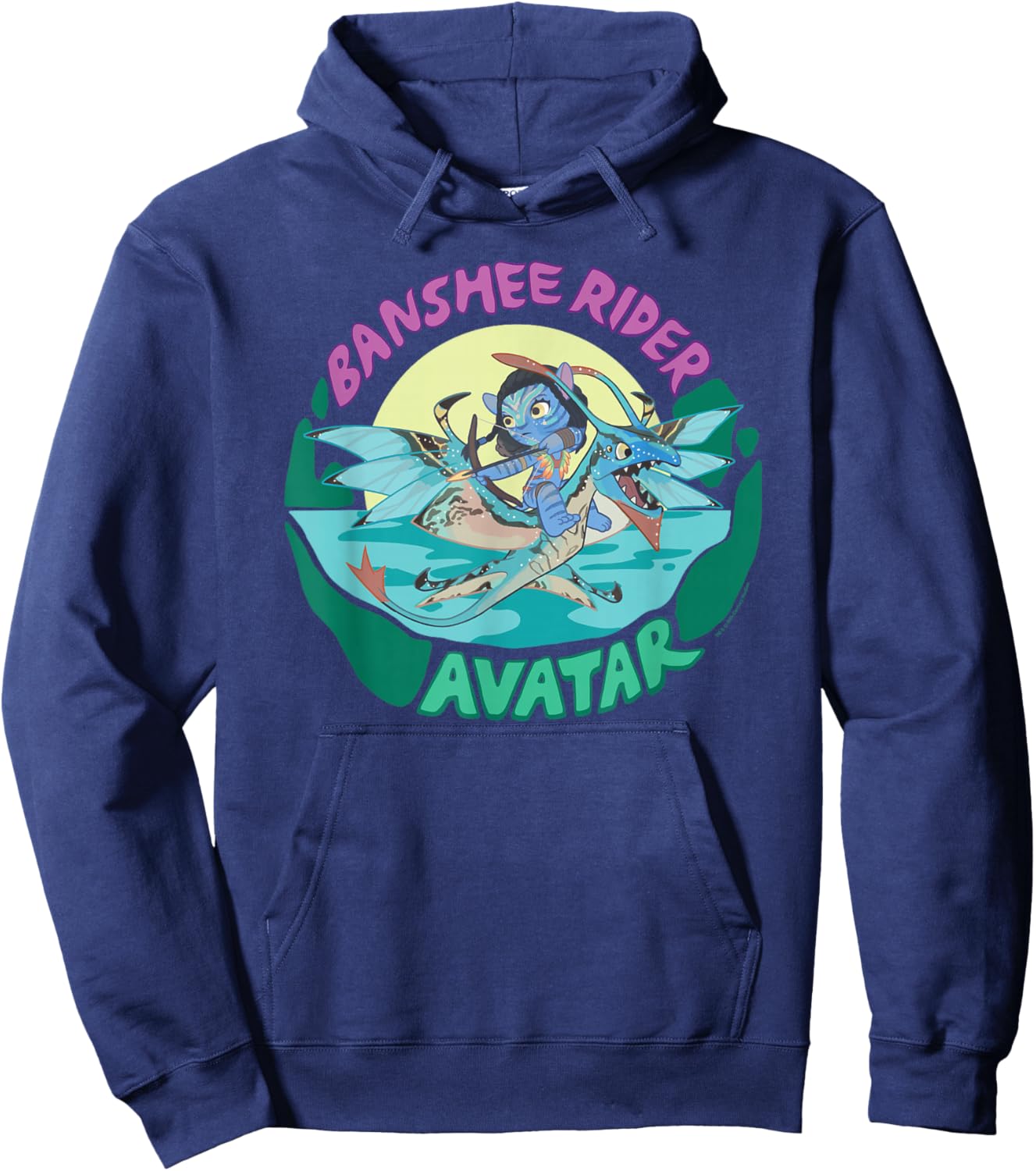 Avatar: The Way Of Water Banshee Rider Big Chest Logo Hoodie - Hoodie | Navy