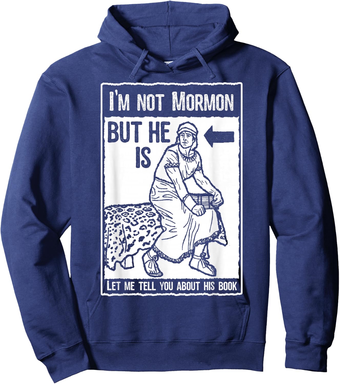 Funny Mormon Shirt LDS Book of Mormon Missionary Hoodie - Hoodie | Navy