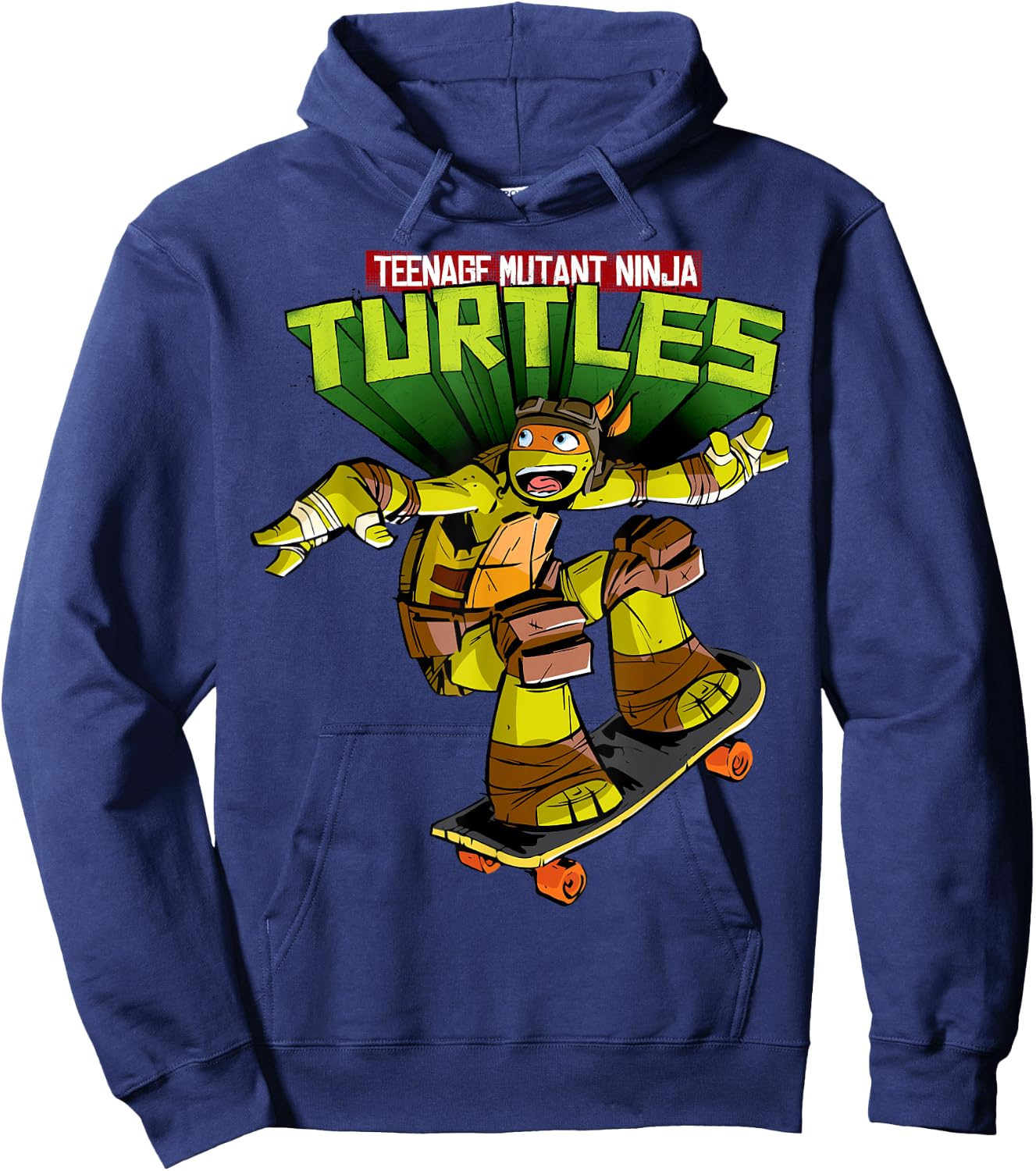 Teenage Mutant Ninja Turtles Michelangelo Skateboard Hoodie - Hoodie | Navy