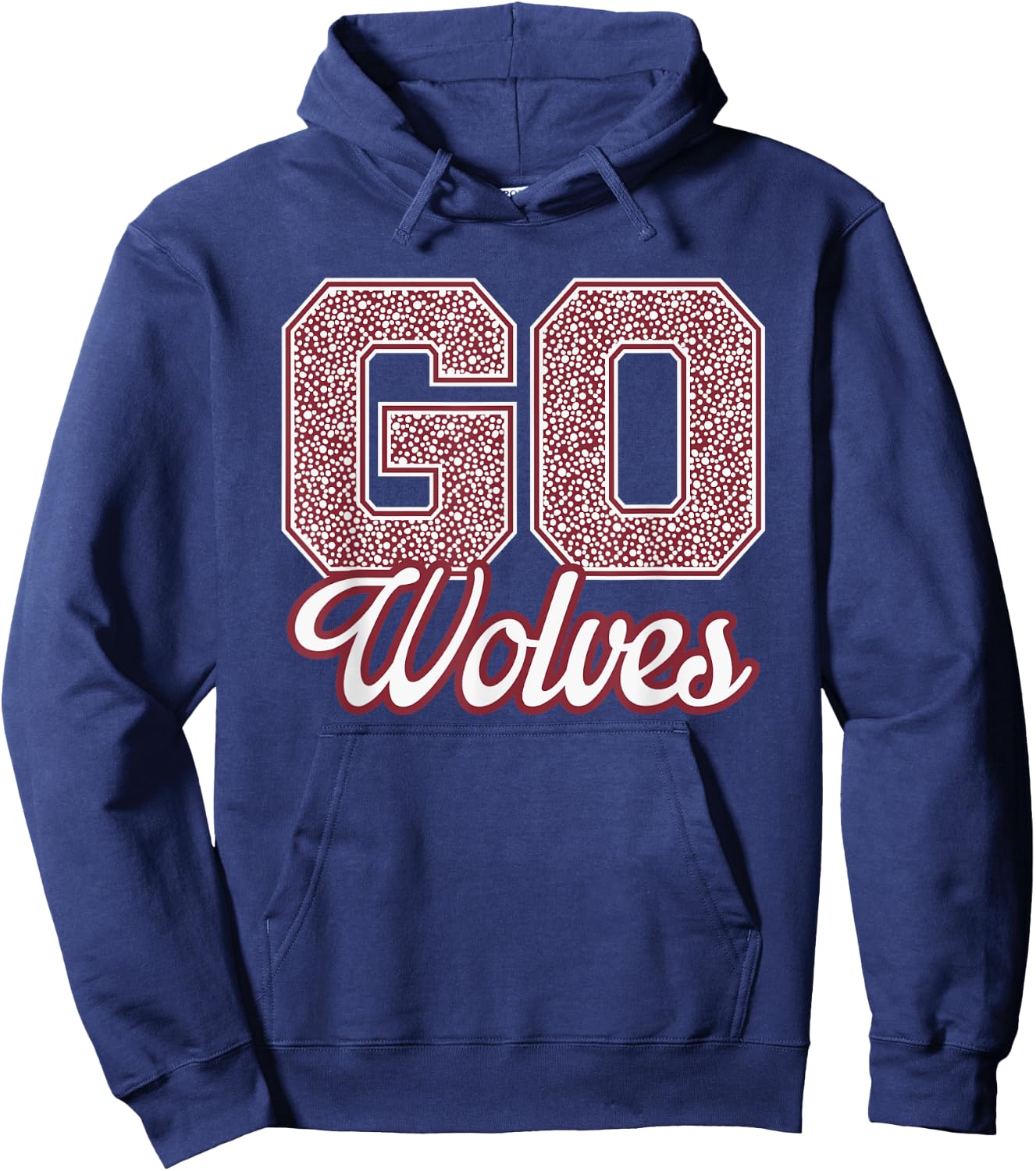 Okemos Wolves GO! School Pride Hoodie - Hoodie | Navy