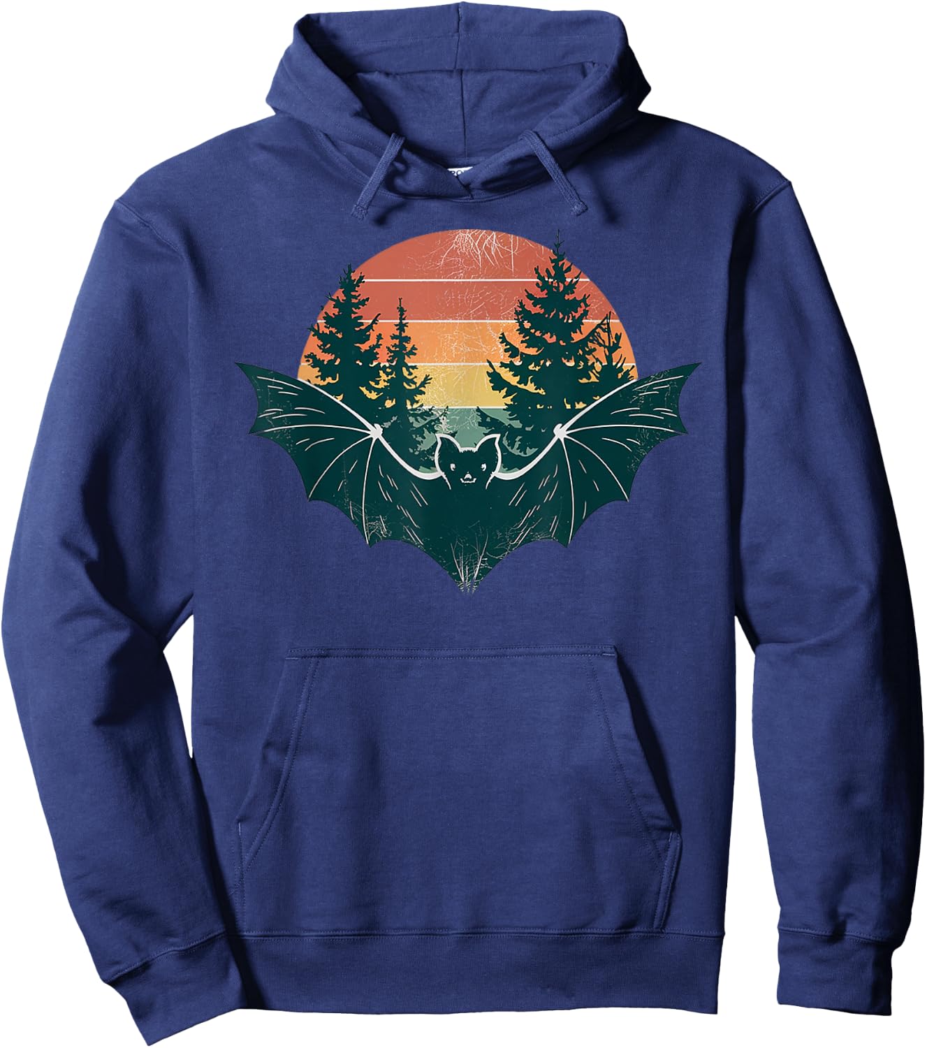 Bat Hunting Hiking Outdoor Camping Forest Men Women Bat Hoodie - Hoodie | Navy
