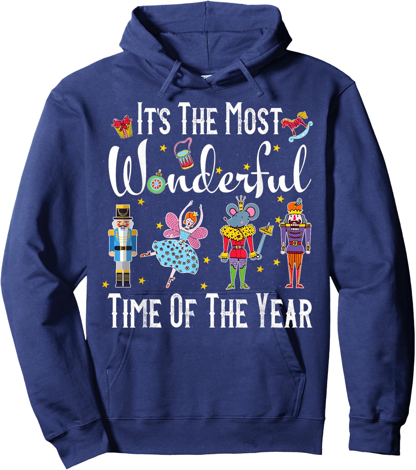 It's The Most Wonderful Time Of The Year Nutcracker Squad Hoodie - Hoodie | Navy