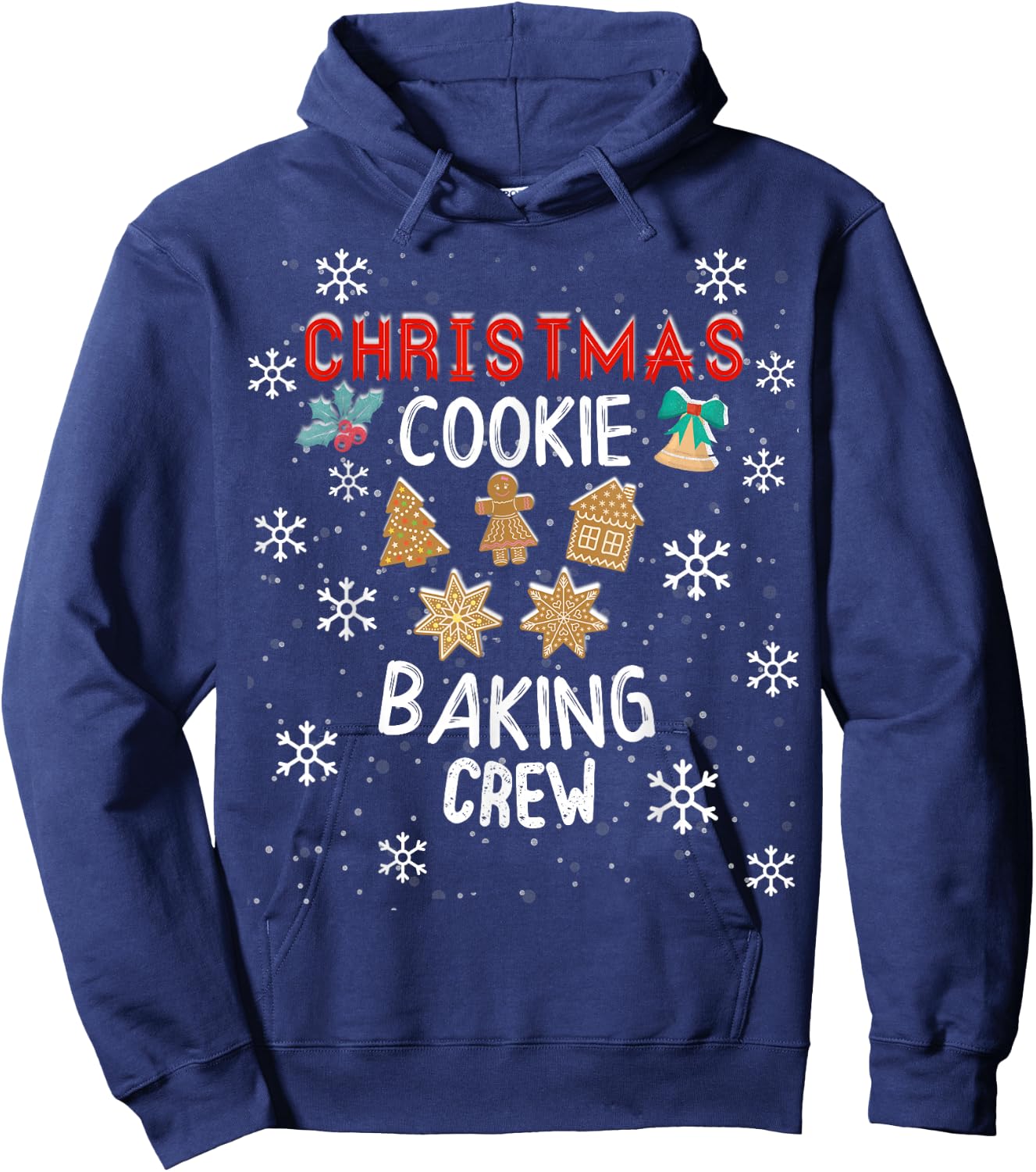 Christmas Cookie Baking Crew Holiday Kitchen Team Hoodie - Hoodie | Navy